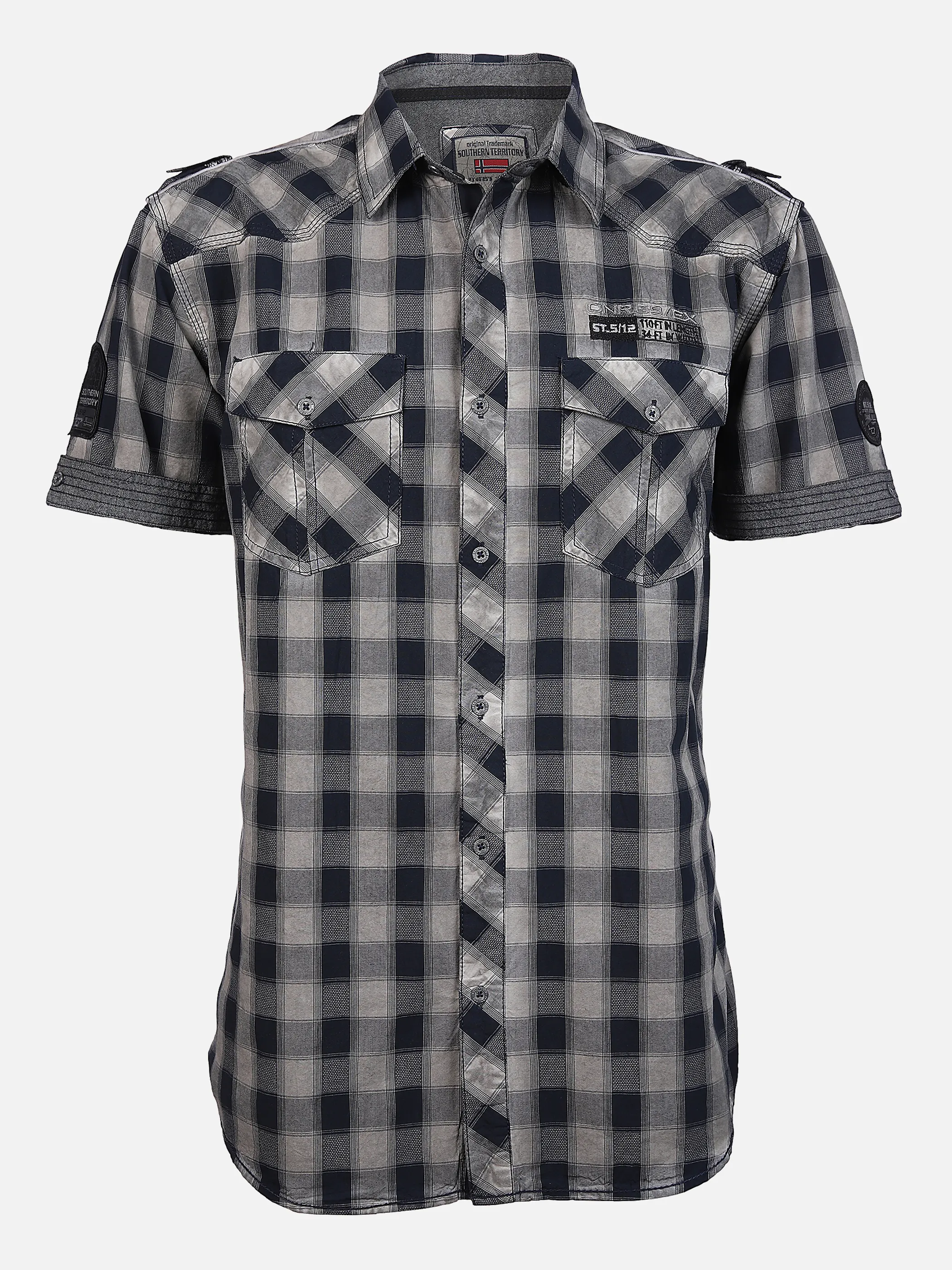 Southern Territory He. Freizeithemd 1/2 Arm wash Grau 862789 GREY 1 Southern Territory He. Freizeithemd 1/2 Arm wash Grau 862789 GREY 1