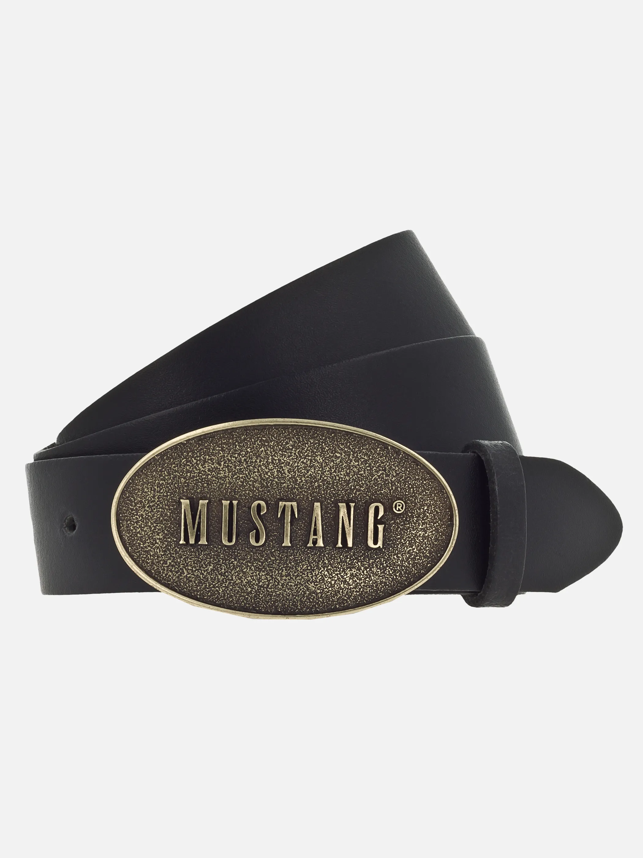 Mustang MW3102L15 35mm Ledergürtel in Schwarz 917583 0791 1