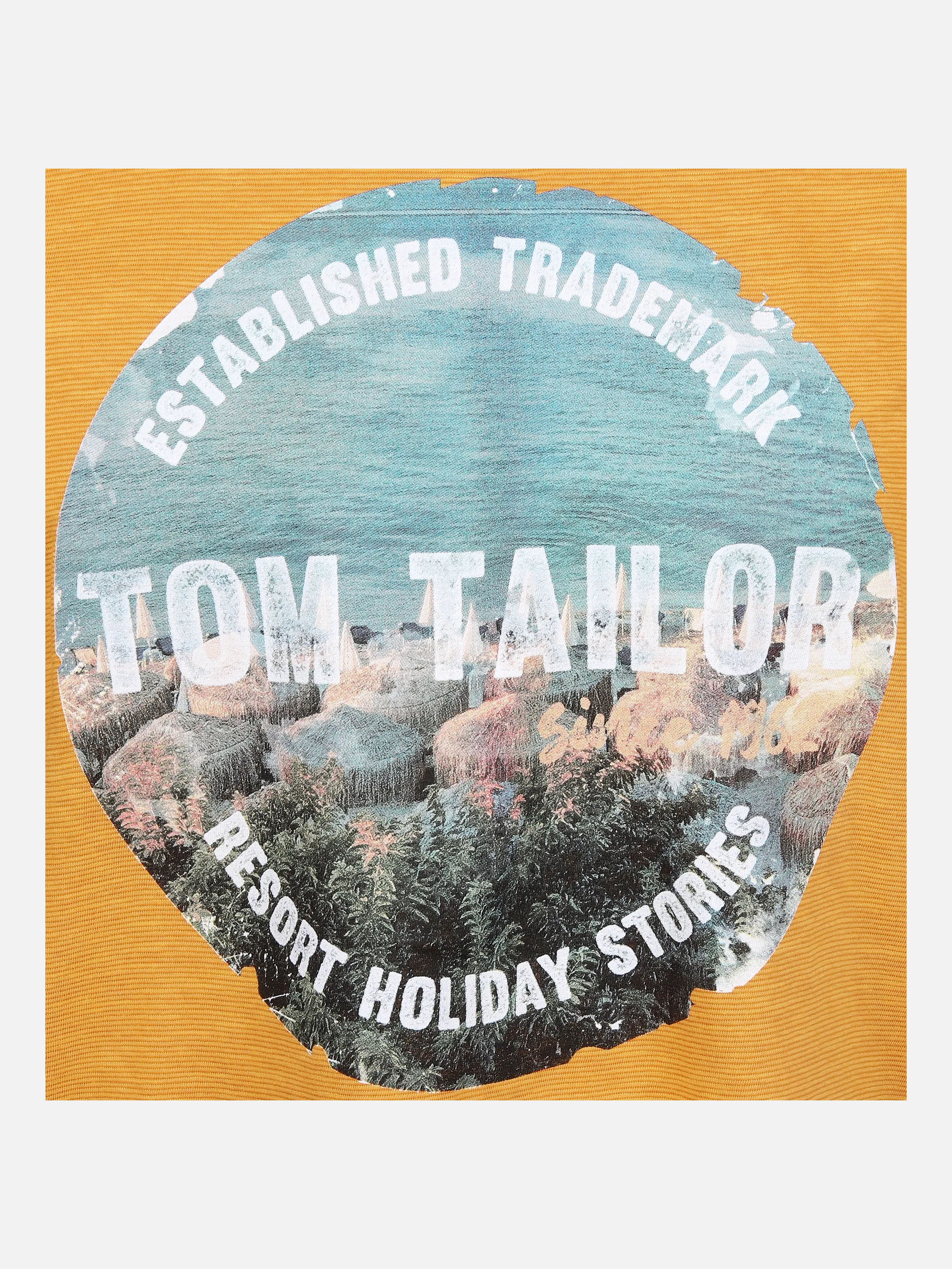 Tom Tailor 1032254 washed t-shirt with pr Gelb 865760 24135 3 Tom Tailor 1032254 washed t-shirt with pr Gelb 865760 24135 3