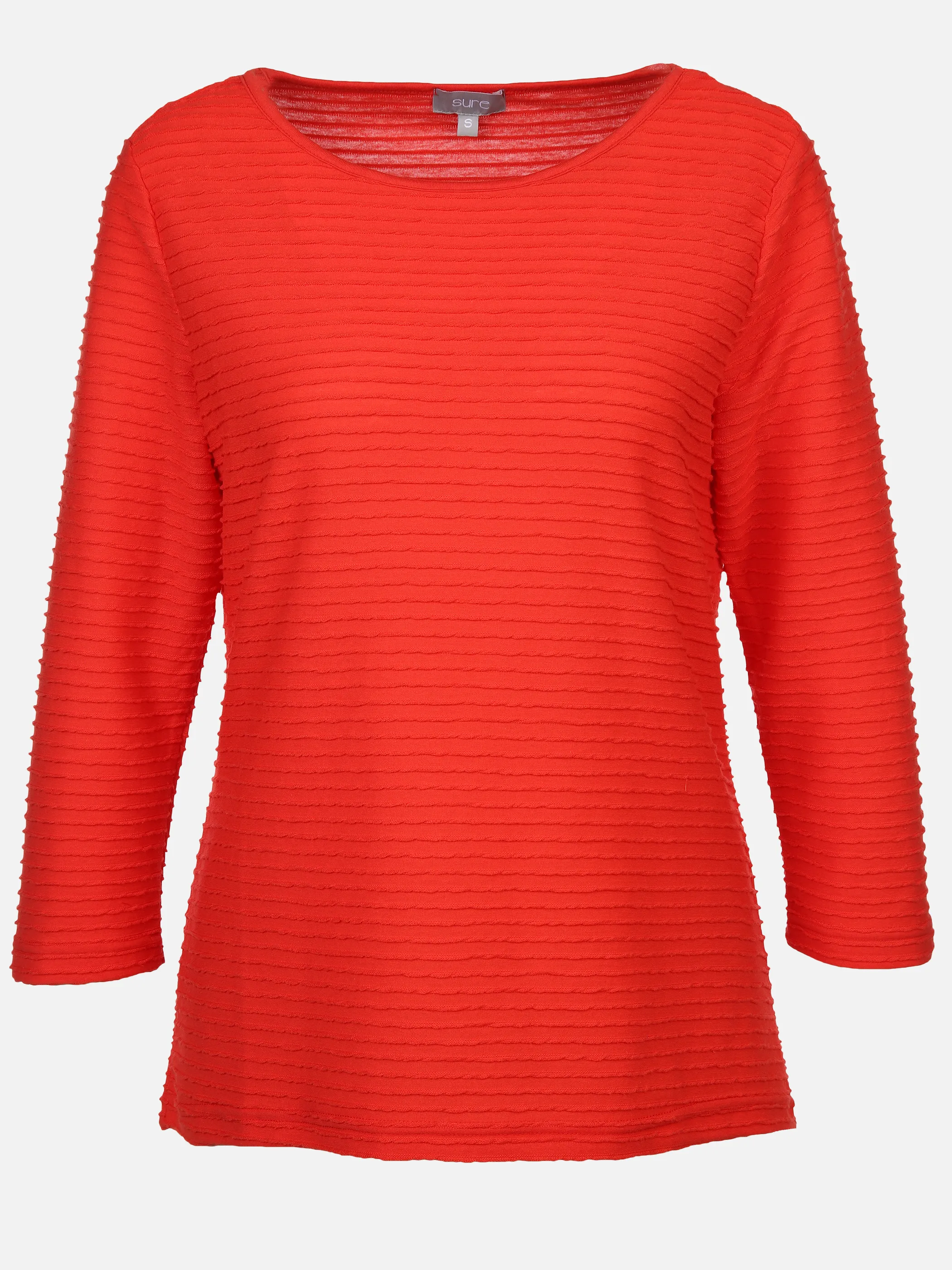 Sure Da-Struktur-Shirt 3/4 Arm Rot 889292 TOMATO 1