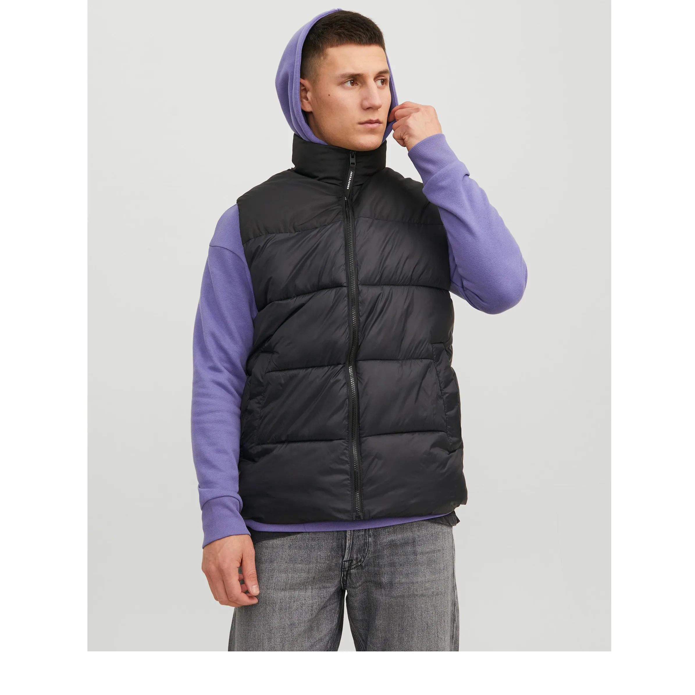 Jack Jones 12235861 JJETOBY BODYWARMER CO Schwarz 878873 178012 2