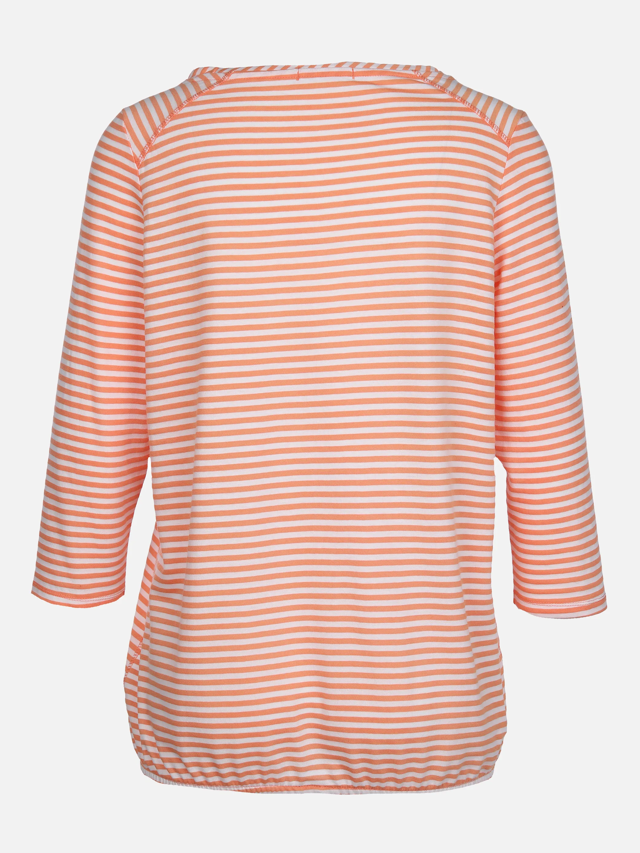 Cecil B317471 NOS Basic Stripe Shirt Orange 865005 23586 2