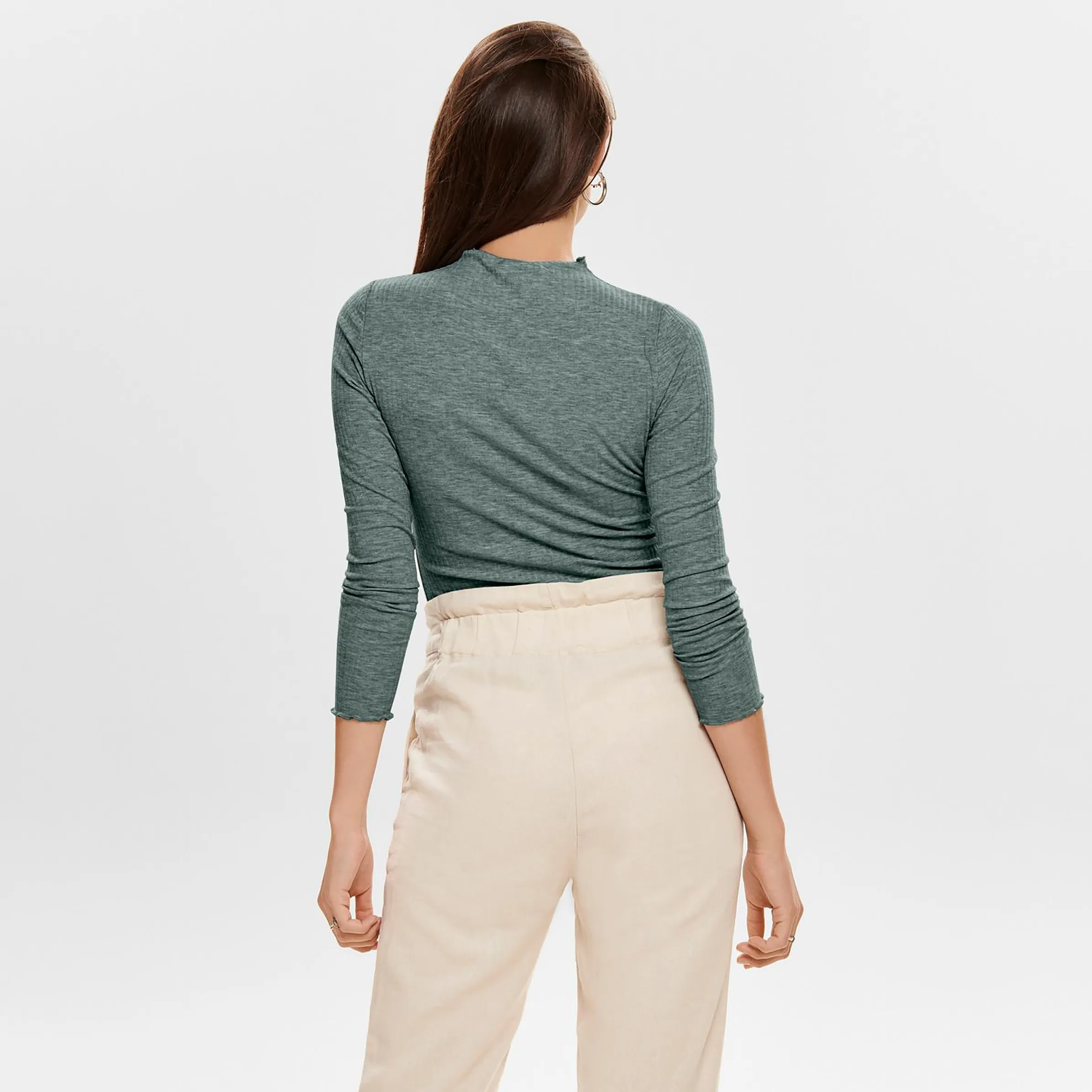 Only 15180040 ONLEMMA L/S HIGH NECK Grün 824110 180039001 4
