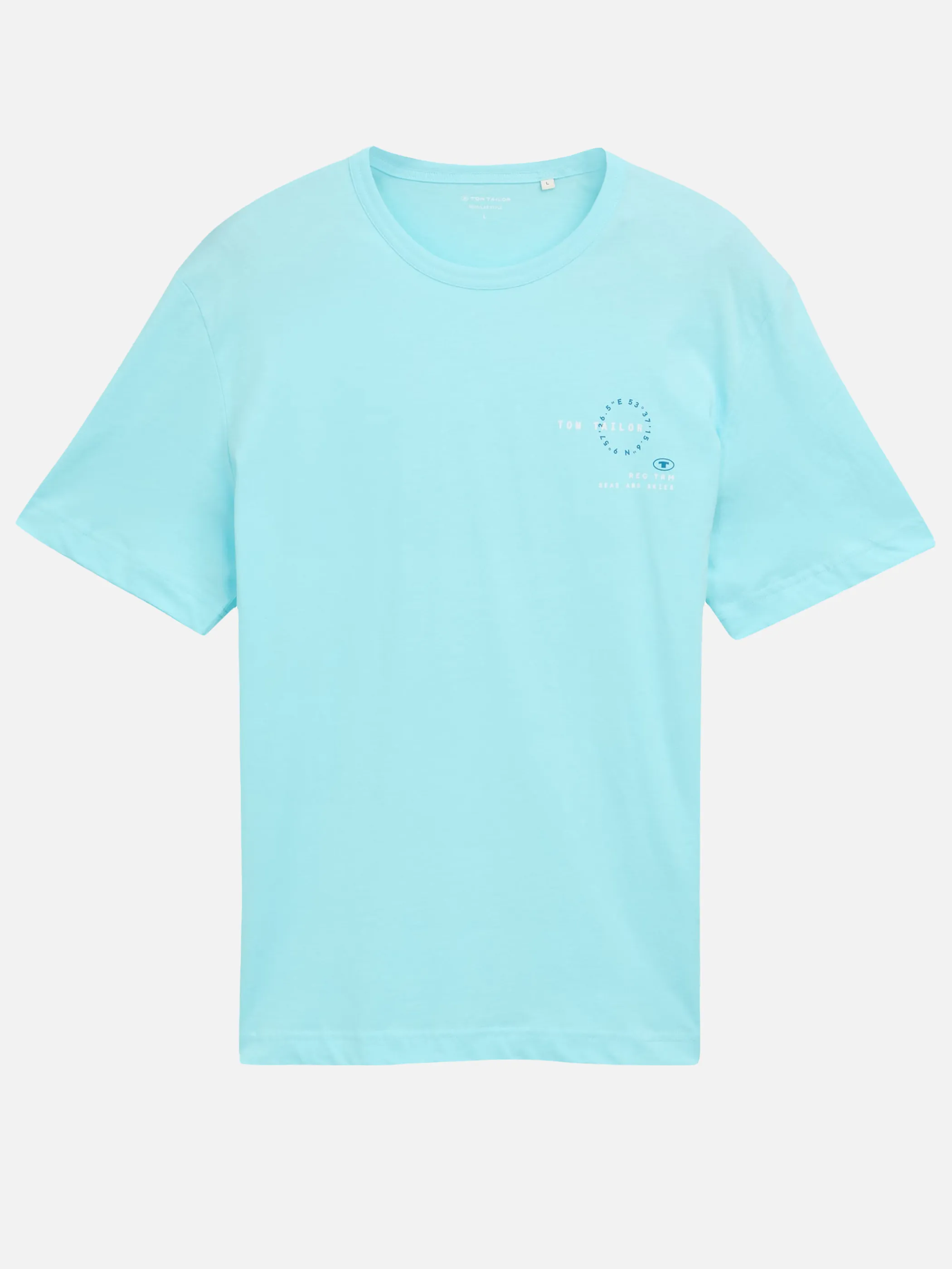 Tom Tailor 1046794 t-shirt with print Türkis 910585 34921 1