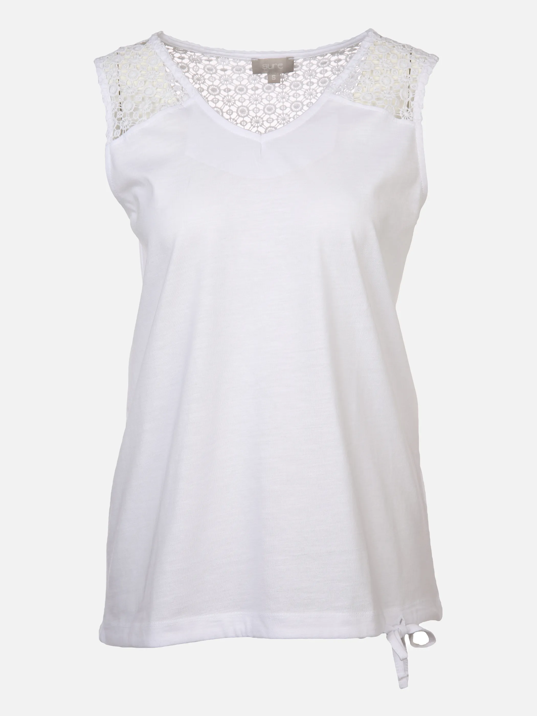Sure Da-Tank-Top m.Spitze Weiß 873512 WEIß 1 Sure Da-Tank-Top m.Spitze Weiß 873512 WEIß 1