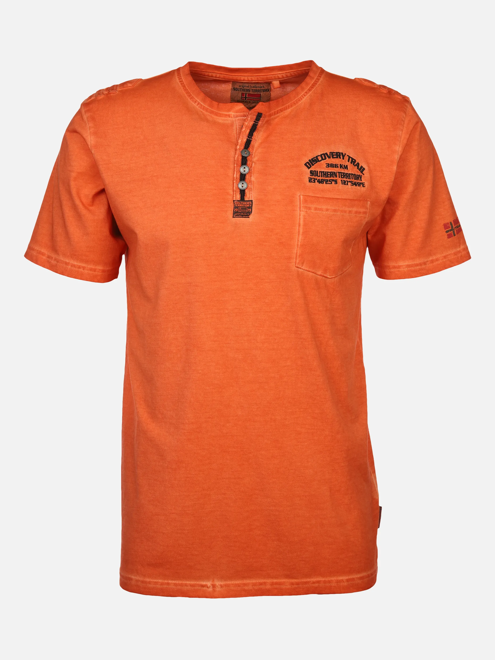 Southern Territory He. Henleyshirt 1/2 Arm washer Orange 872419 ORANGE 1 Southern Territory He. Henleyshirt 1/2 Arm washer Orange 872419 ORANGE 1