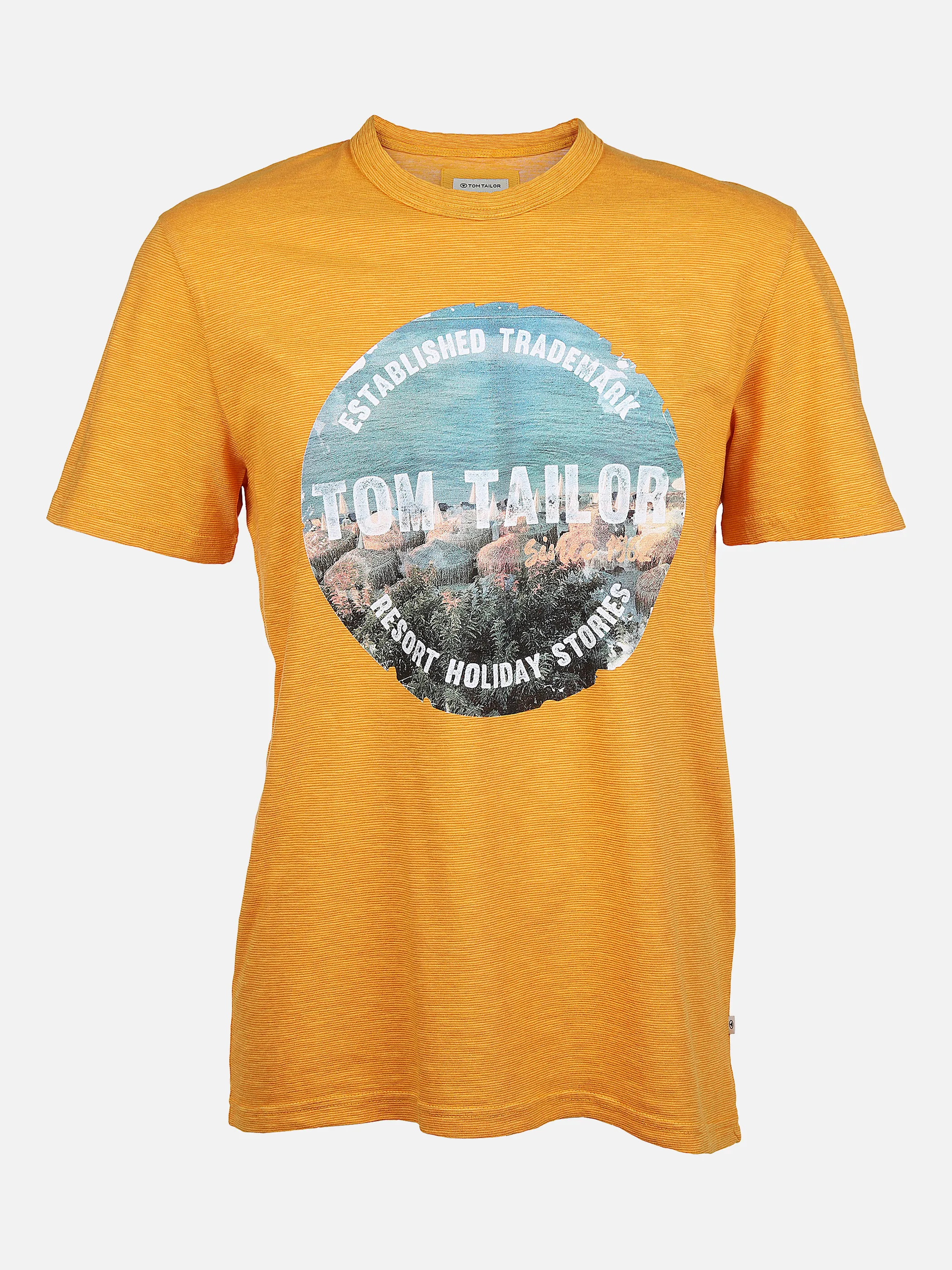 Tom Tailor 1032254 washed t-shirt with pr Gelb 865760 24135 1 Tom Tailor 1032254 washed t-shirt with pr Gelb 865760 24135 1