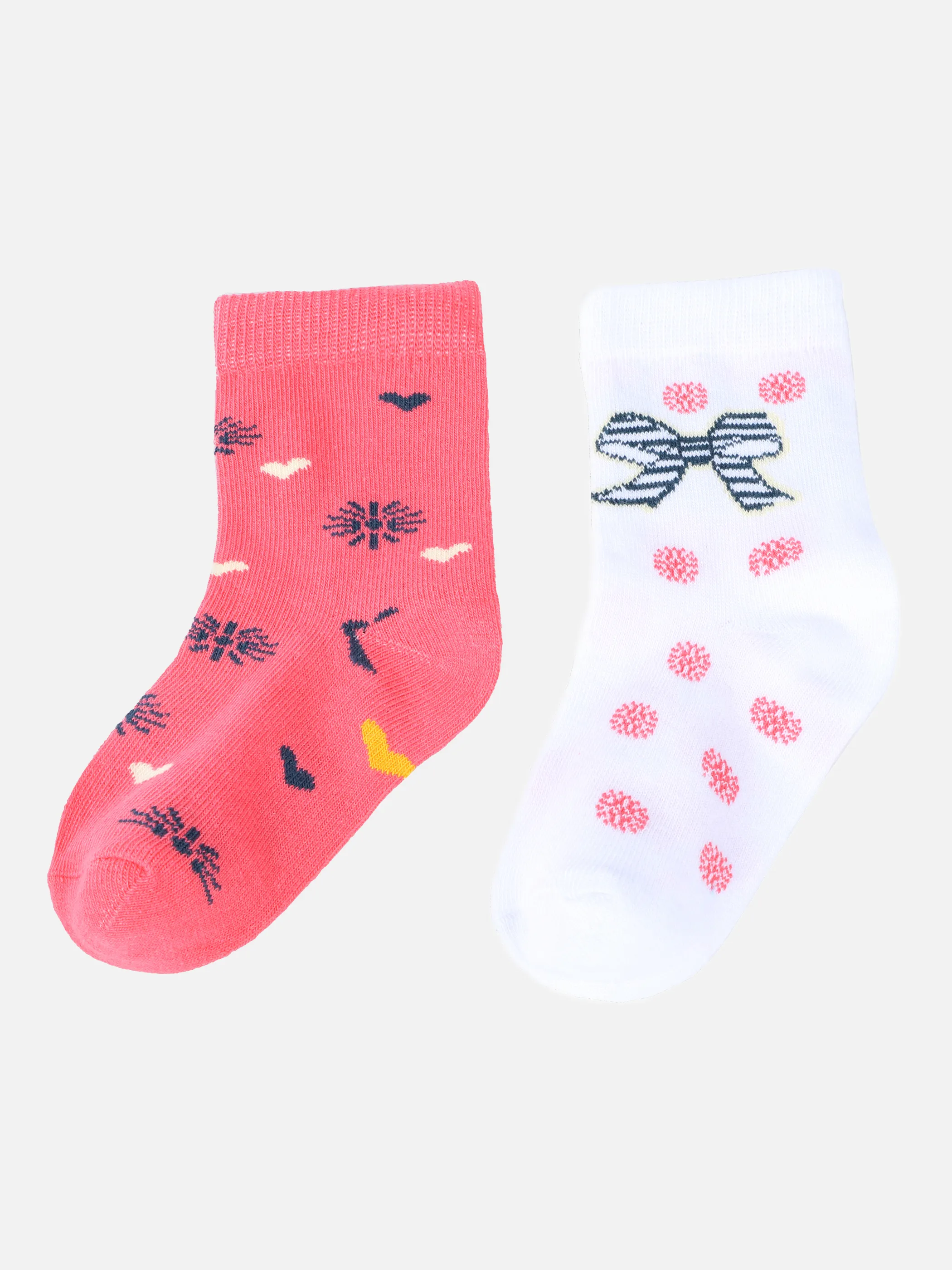 Stop + Go MG Socken 2er Pack Schleifen / Rot 865101 CORALLE/GE 2 Stop + Go MG Socken 2er Pack Schleifen / Rot 865101 CORALLE/GE 2