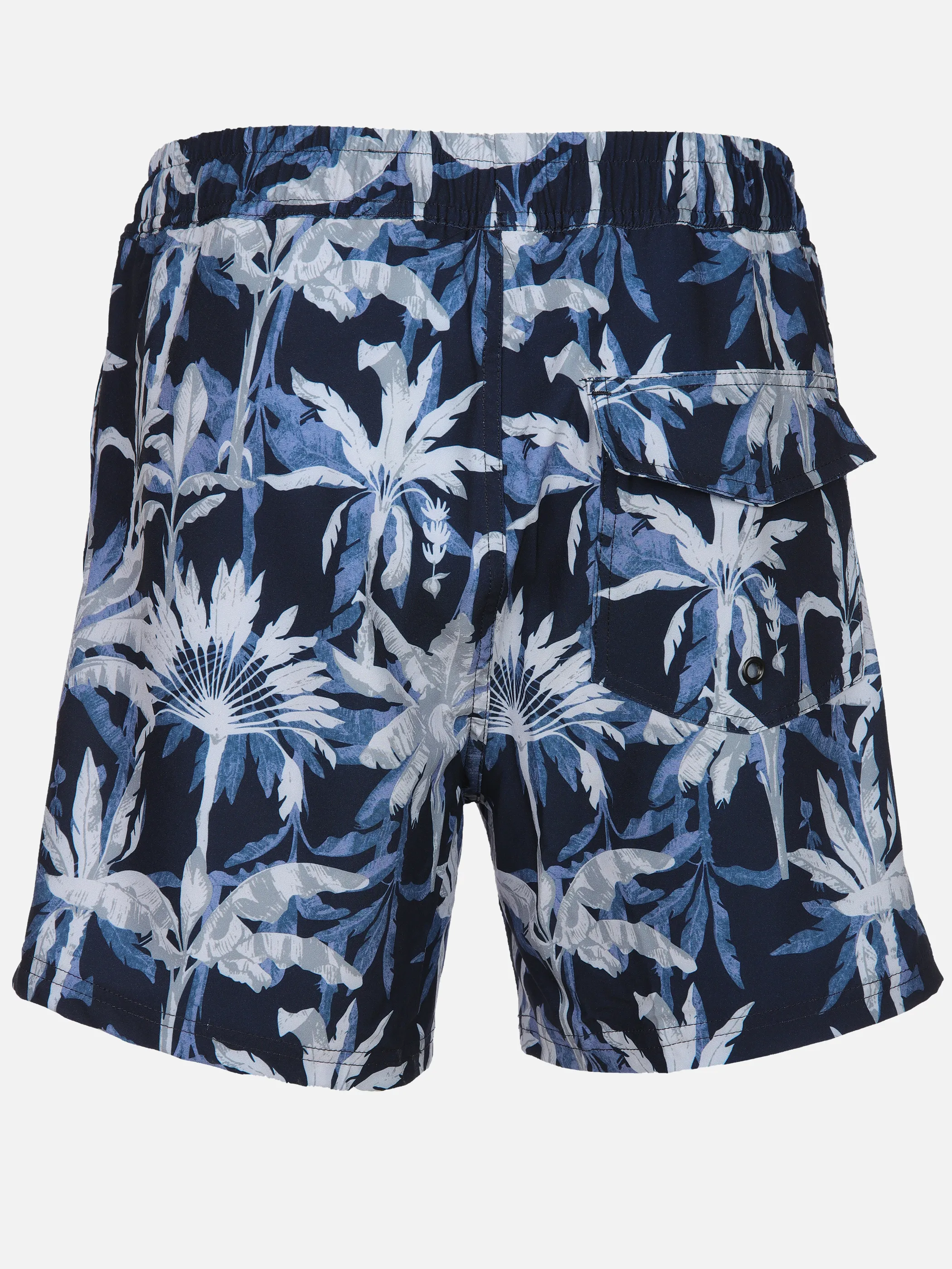 Grinario Sports He-Badehose Palme AOP Blau 906599 BLUE 2