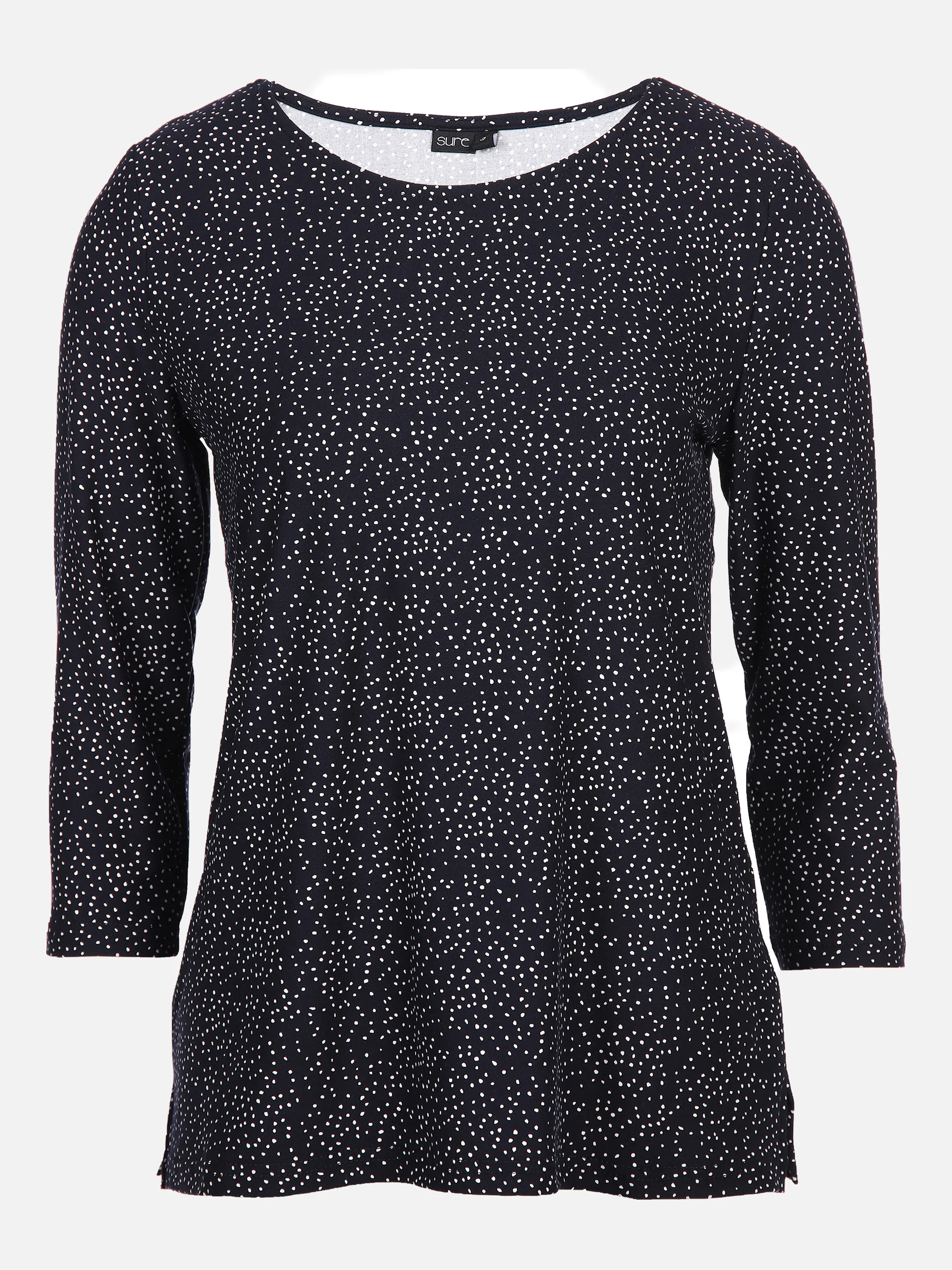 Sure Da-Alloverdruck-Shirt 3/4 Arm Blau 850941 1NAVY DOT 1 Sure Da-Alloverdruck-Shirt 3/4 Arm Blau 850941 1NAVY DOT 1