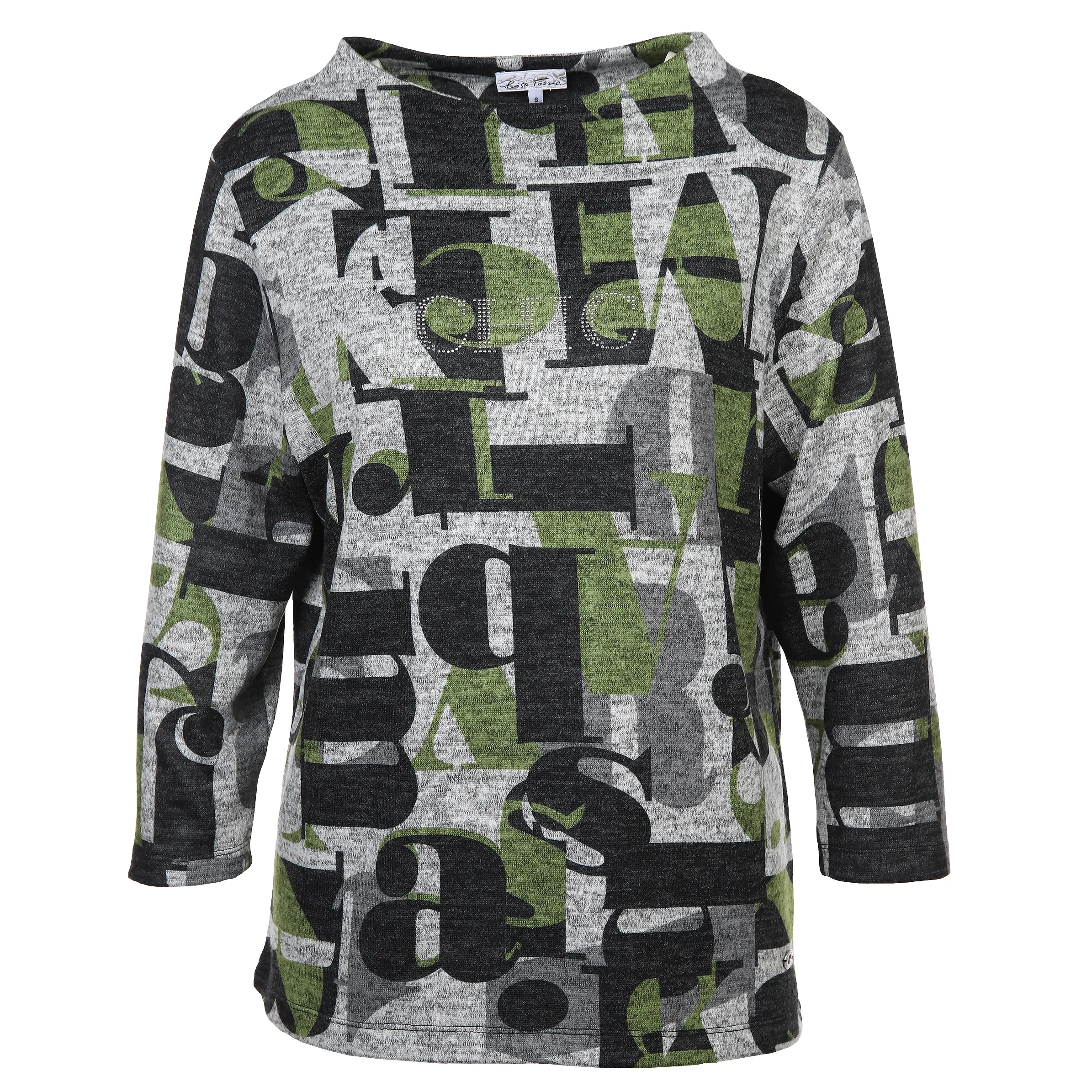 Lisa Tossa Da-Flauschshirt m. 3/4 Arm Grau 886335 GRAU/SCHWA 1 Lisa Tossa Da-Flauschshirt m. 3/4 Arm Grau 886335 GRAU/SCHWA 1
