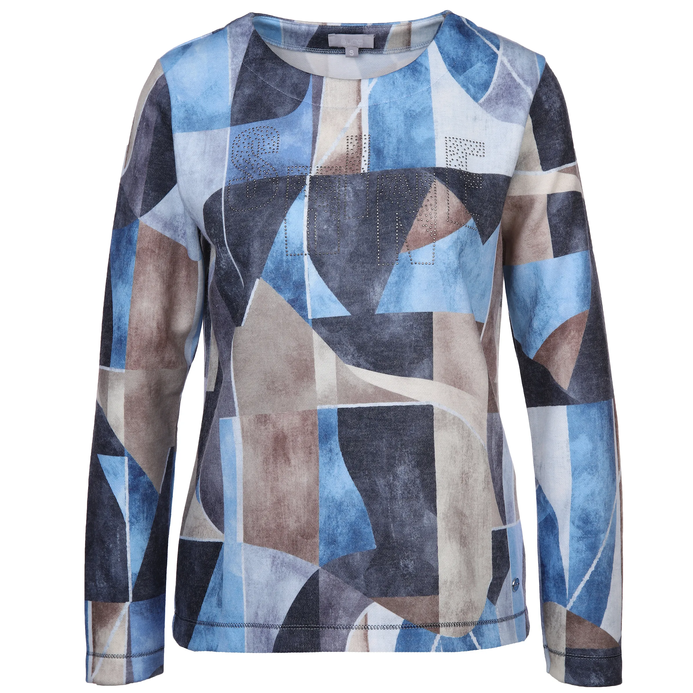 Sure Da-Flauschshirt m. Strassmotiv Blau 886342 BLAU/BEIGE 1 Sure Da-Flauschshirt m. Strassmotiv Blau 886342 BLAU/BEIGE 1