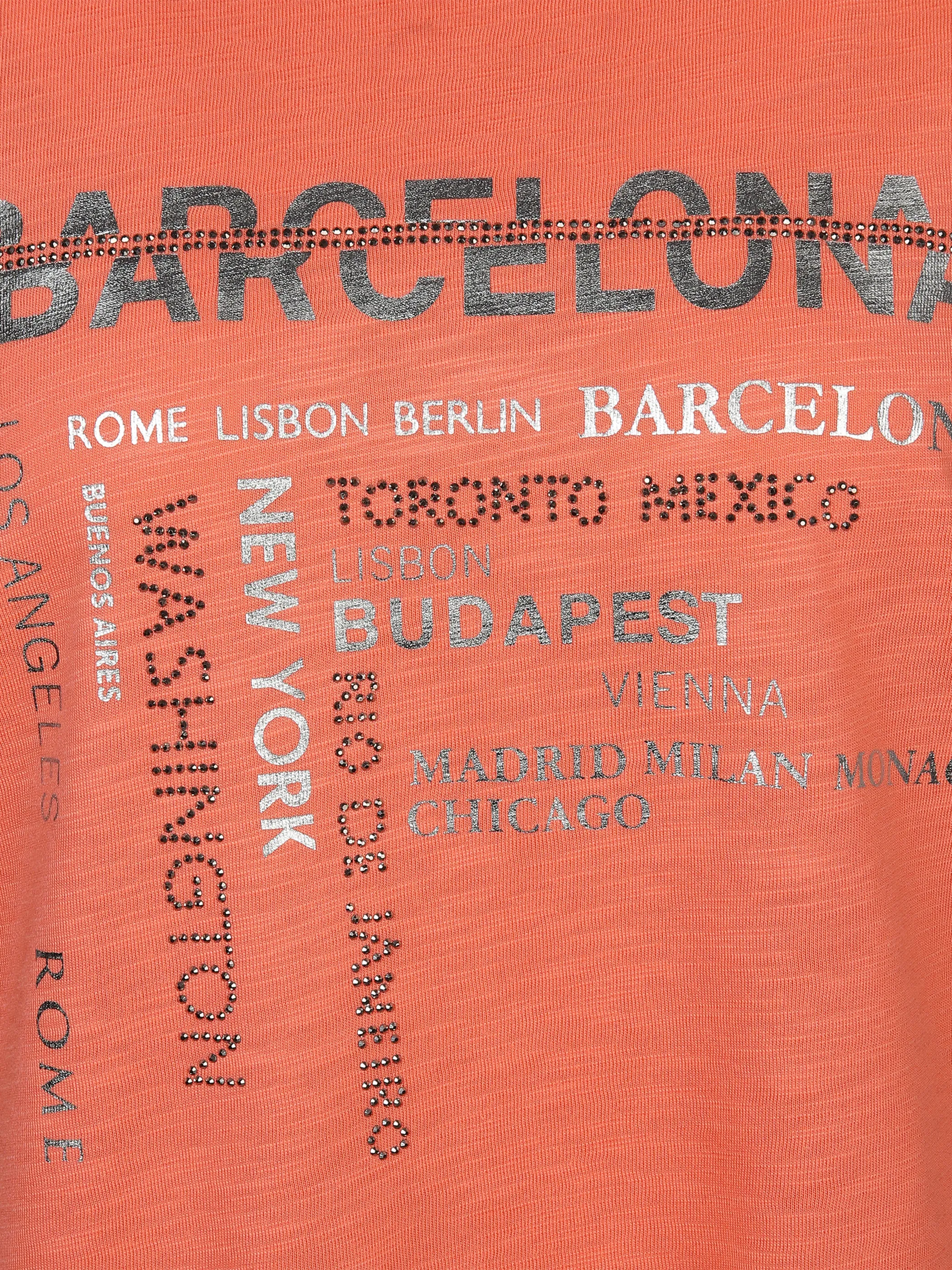 Lisa Tossa Da-T-Shirt m. Frontartwork Orange 877578 KORALLE 3 Lisa Tossa Da-T-Shirt m. Frontartwork Orange 877578 KORALLE 3