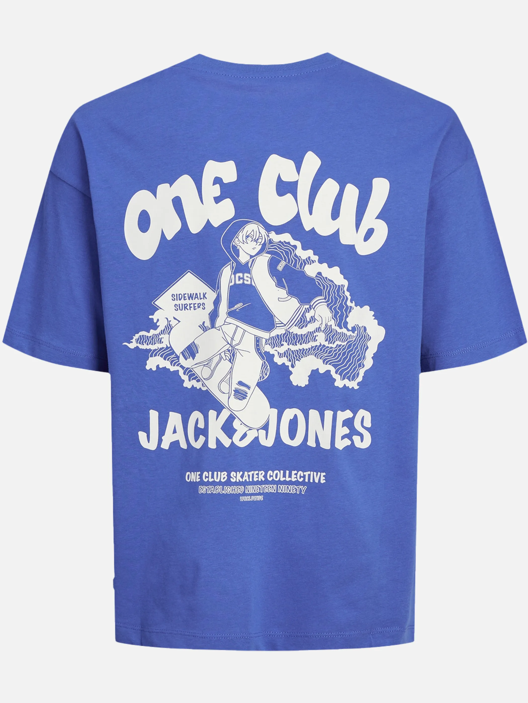 Jack&Jones Junior 12257704 JOCSC BACKPRINT TEE S Blau 894886 175801 2