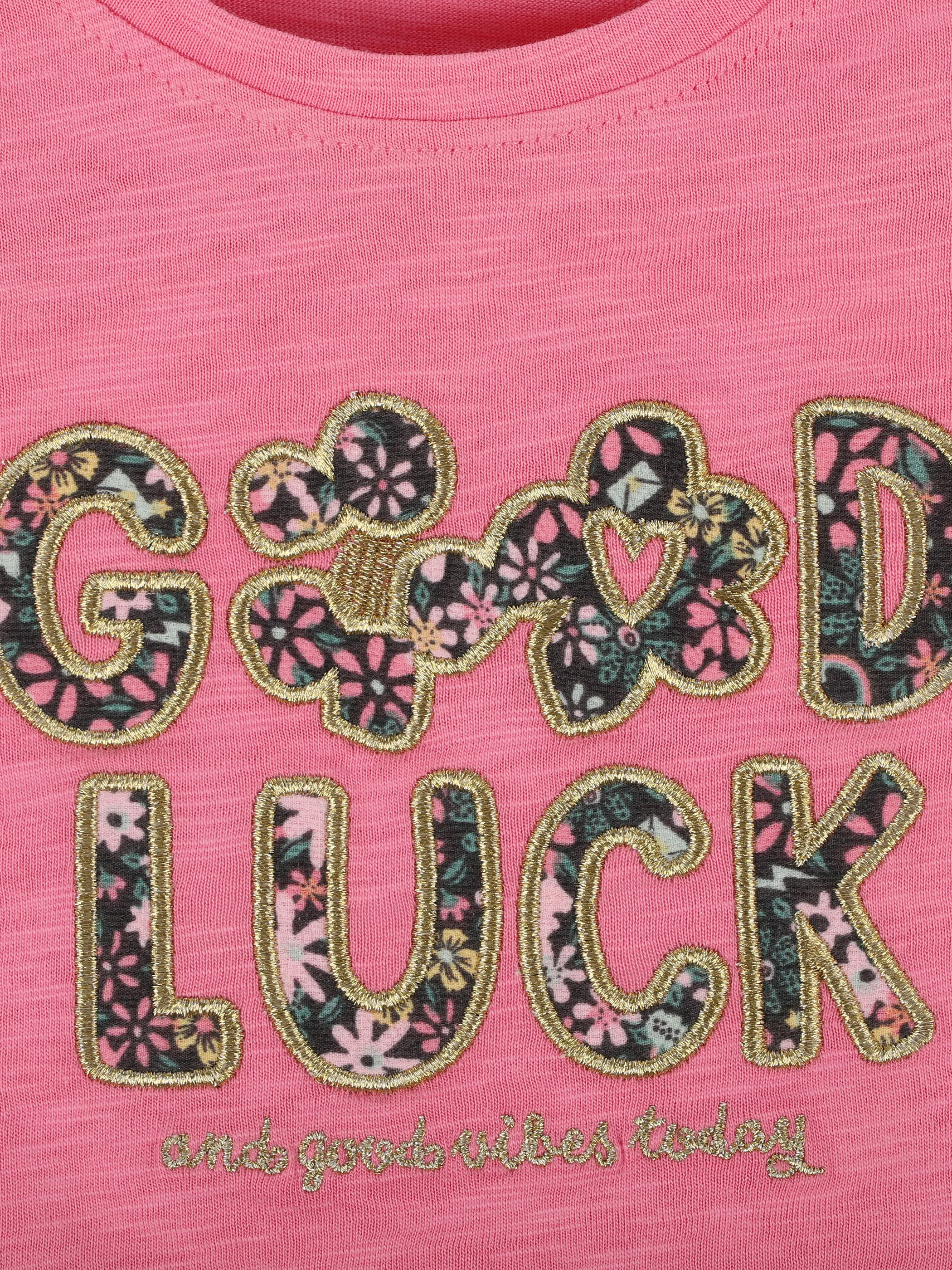 Stop + Go KM T-Shirt mit Stickerei in pink Pink 891524 PINK 3