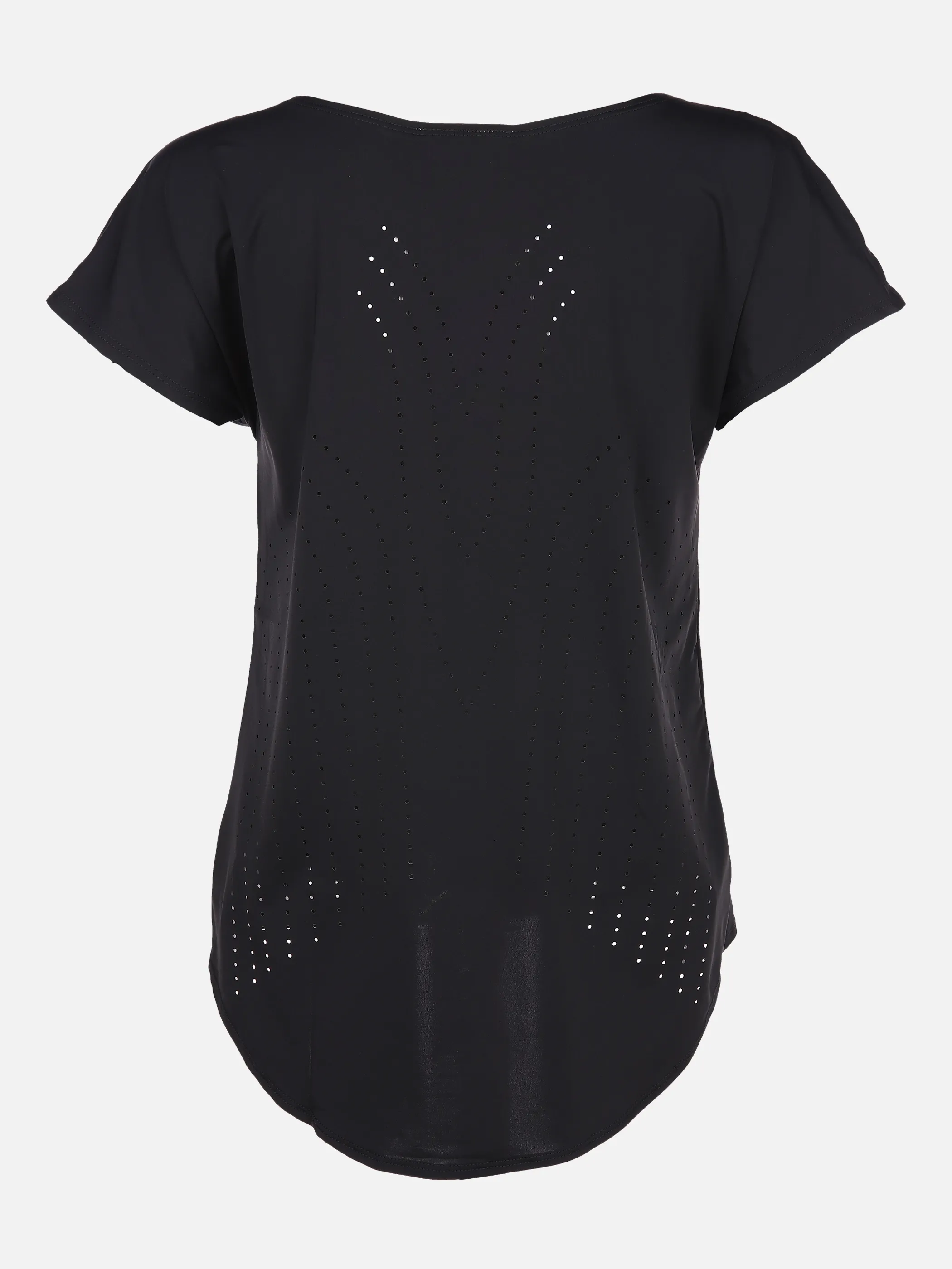 Grinario Sports Da-Sport-T-Shirt, Rundhals Schwarz 851875 BLACK 2 Grinario Sports Da-Sport-T-Shirt, Rundhals Schwarz 851875 BLACK 2