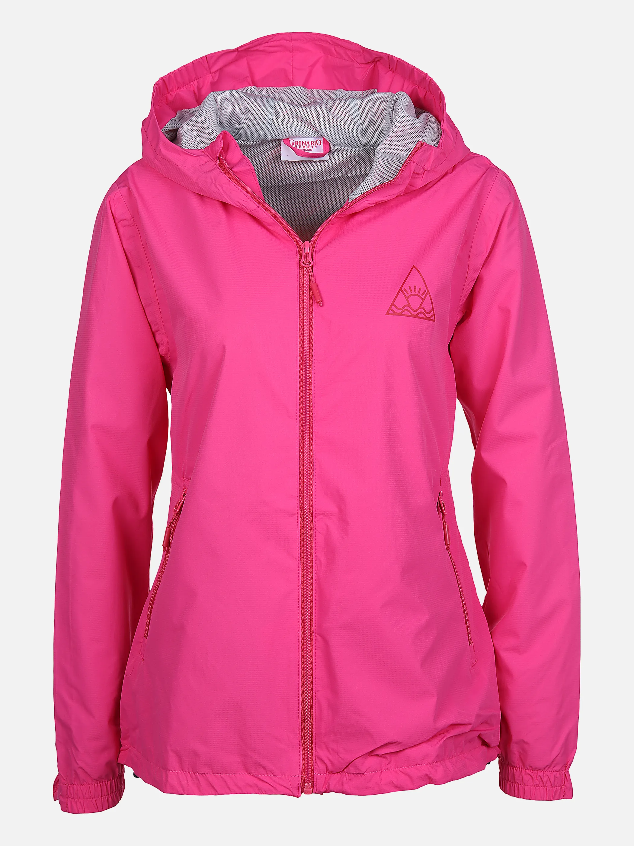 Grinario Sports Da-Regenjacke mit Kapuze Pink 862277 PINK 1 Grinario Sports Da-Regenjacke mit Kapuze Pink 862277 PINK 1