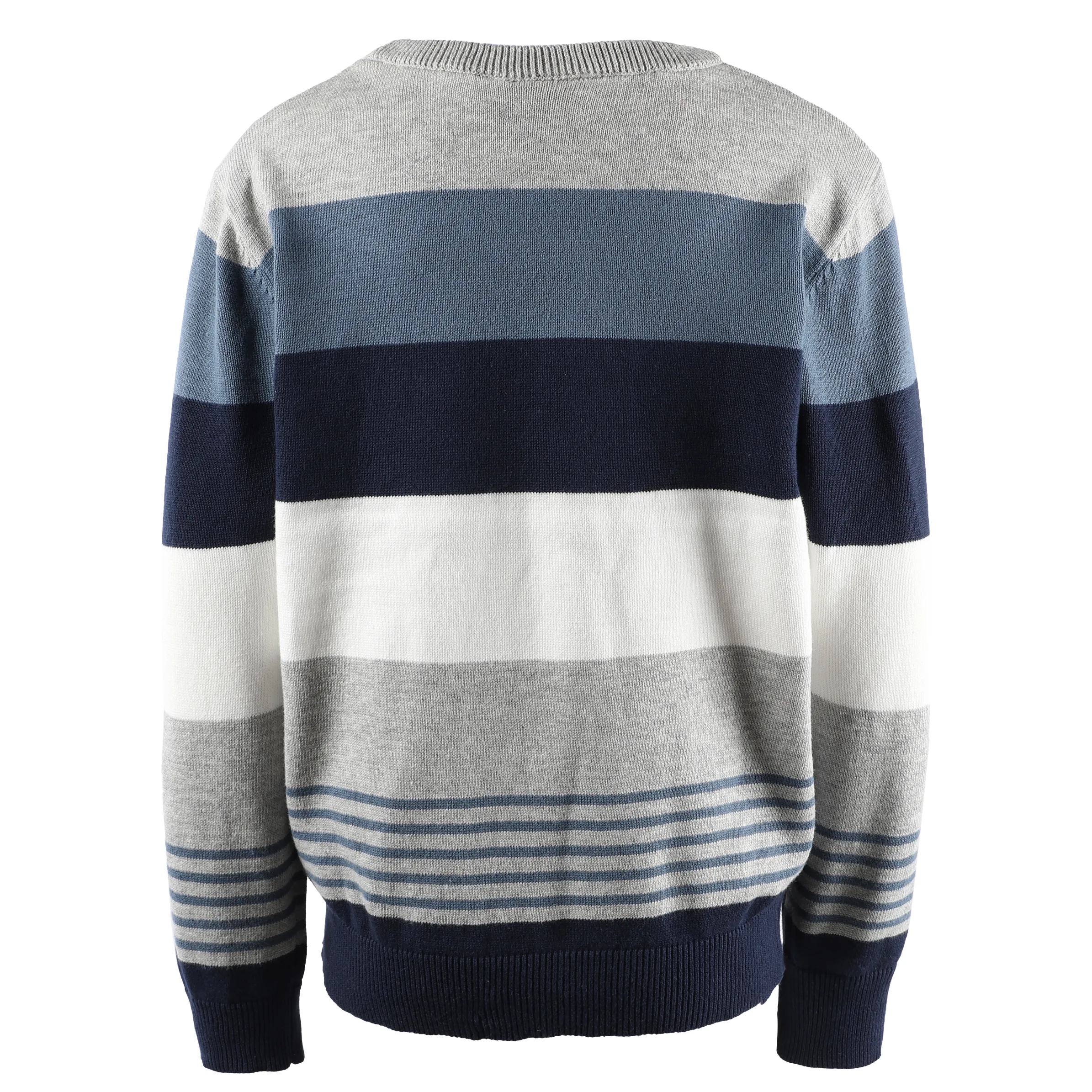 Stop + Go KJ Strickpullover gestreift blau/weiß/grau Blau 881655 BLAU GEM. 2