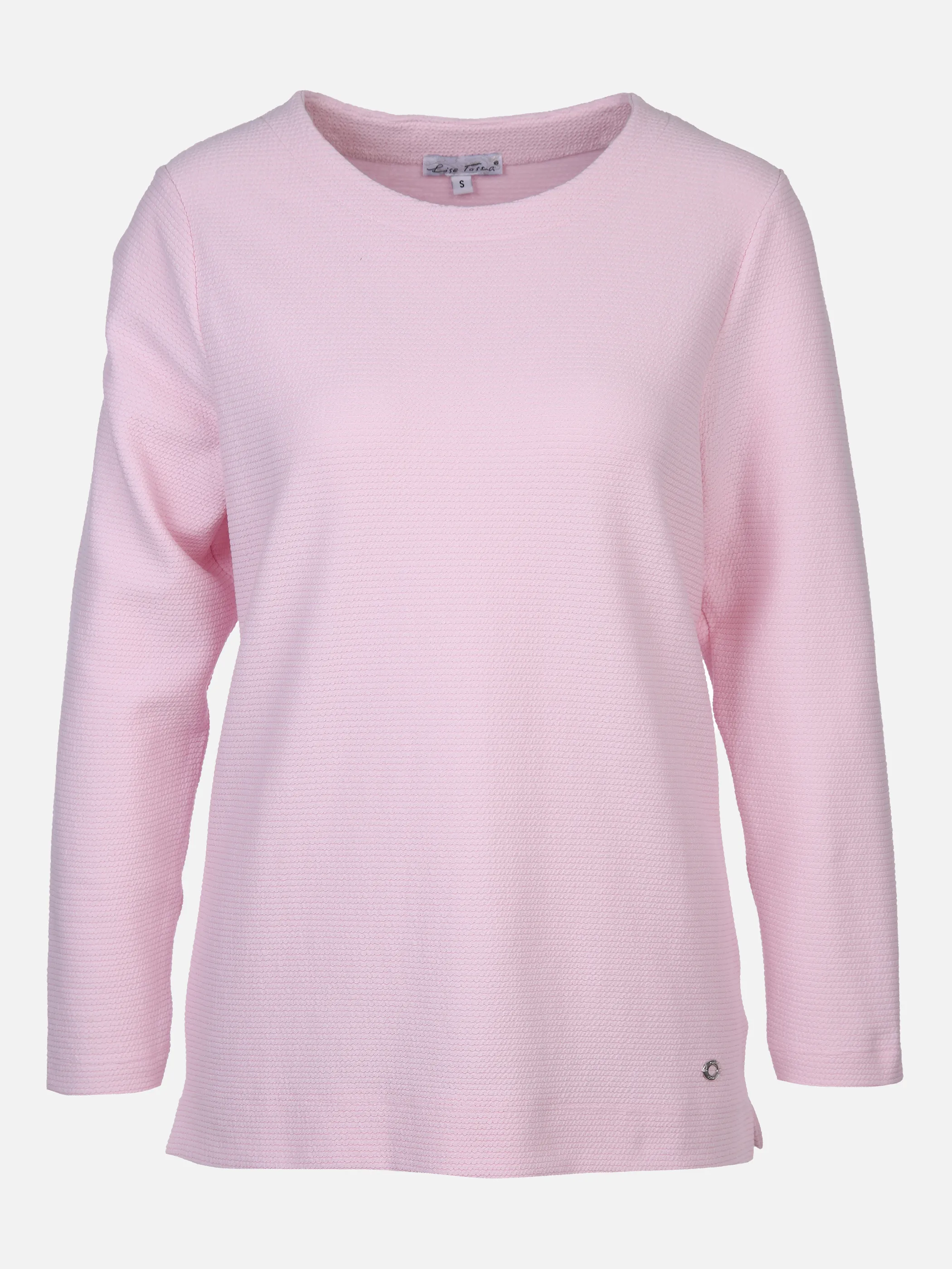 Lisa Tossa Da-Jacquard-Sweatshirt Rundhal Rosa 861298 ROSE 1