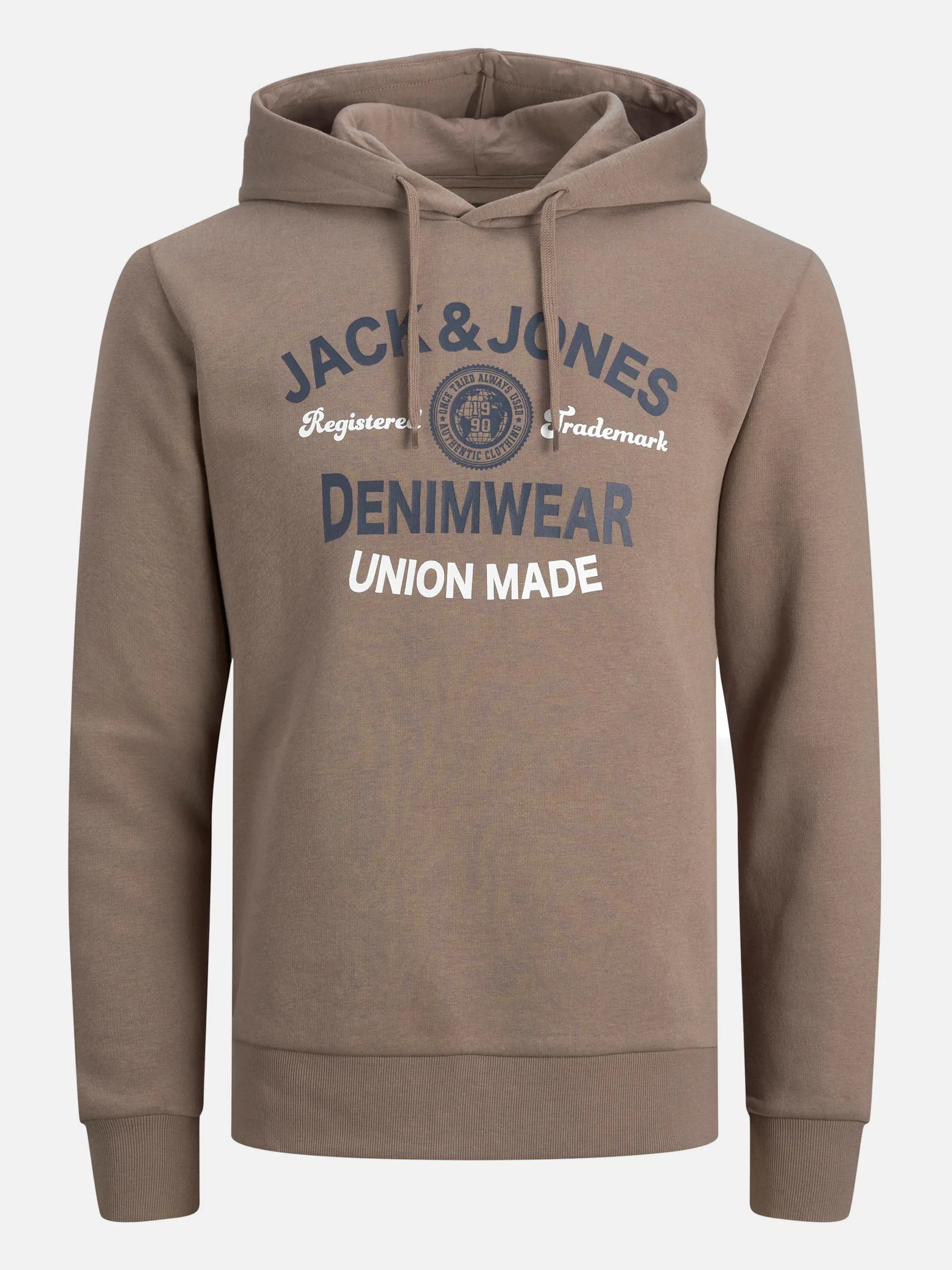 Jack Jones 12210824 JJELOGO SWEAT HOOD 2 Braun 864751 176574 1