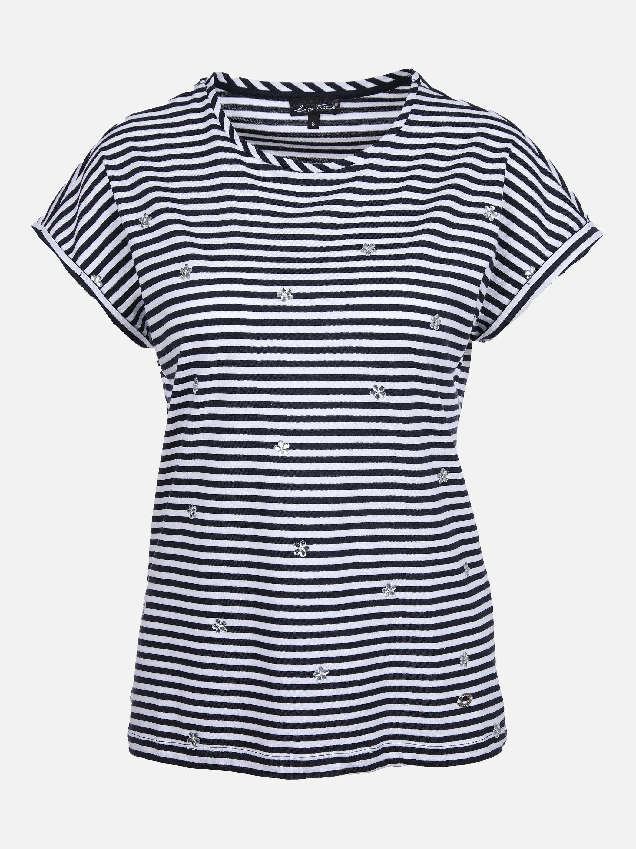 Lisa Tossa Da-T-Shirt m. Ringel Blau 866117 NAVY/WEIß 1