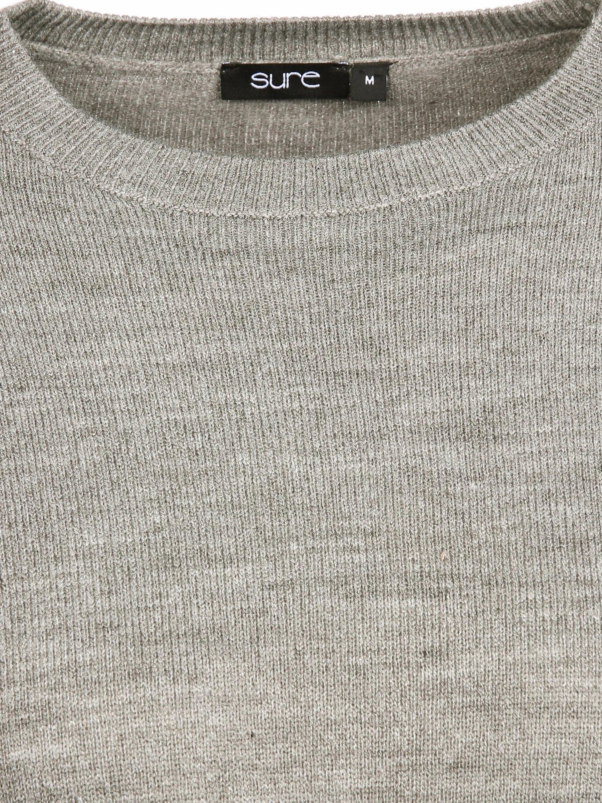 Sure Da-Rundhals-Pullover wie Cashm Grau 856106 STEIN MEL 3 Sure Da-Rundhals-Pullover wie Cashm Grau 856106 STEIN MEL 3