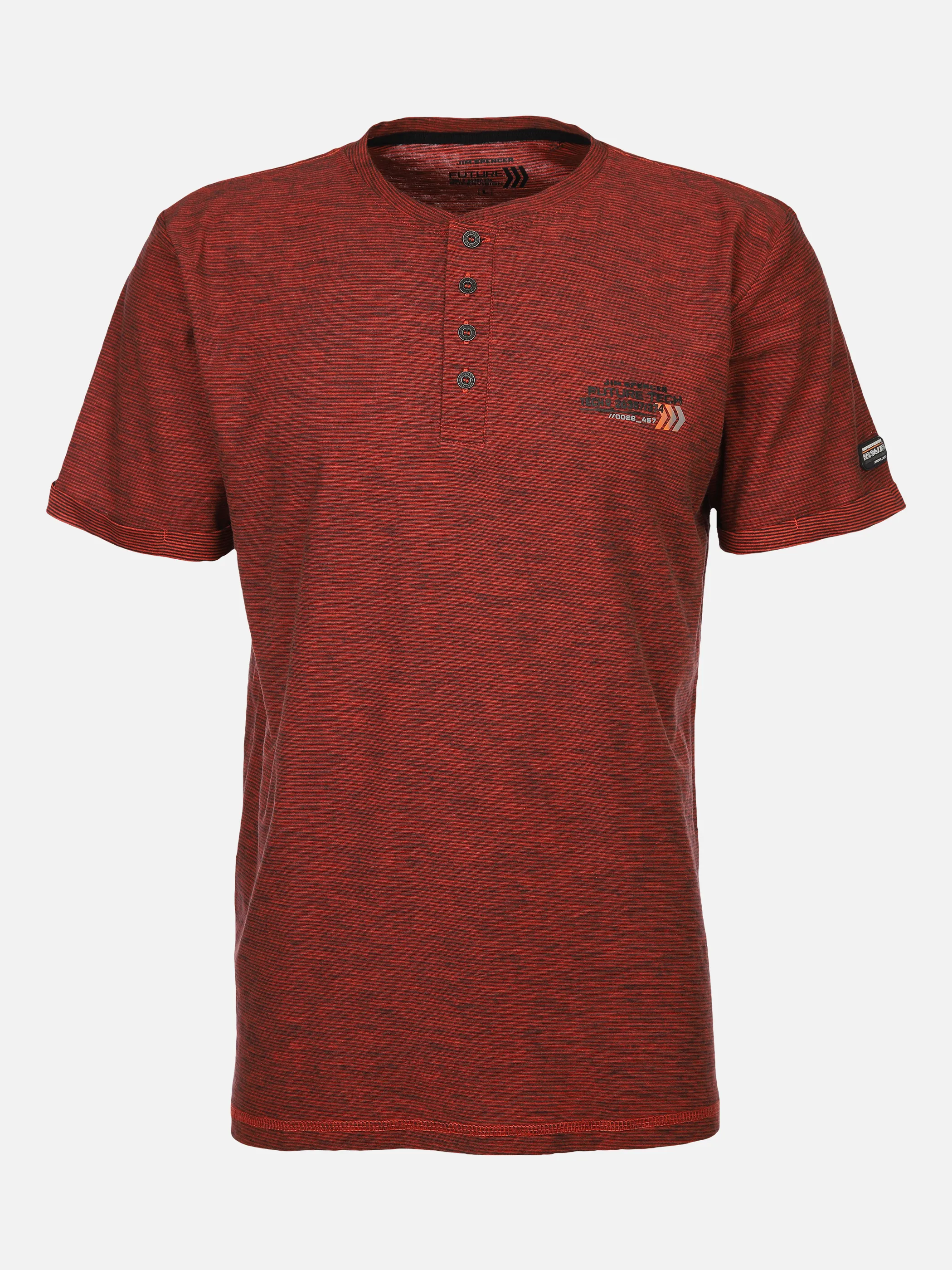 Jim Spencer He. Henleyshirt 1/2 Arm grindle Orange 873091 ORANGE 1 Jim Spencer He. Henleyshirt 1/2 Arm grindle Orange 873091 ORANGE 1
