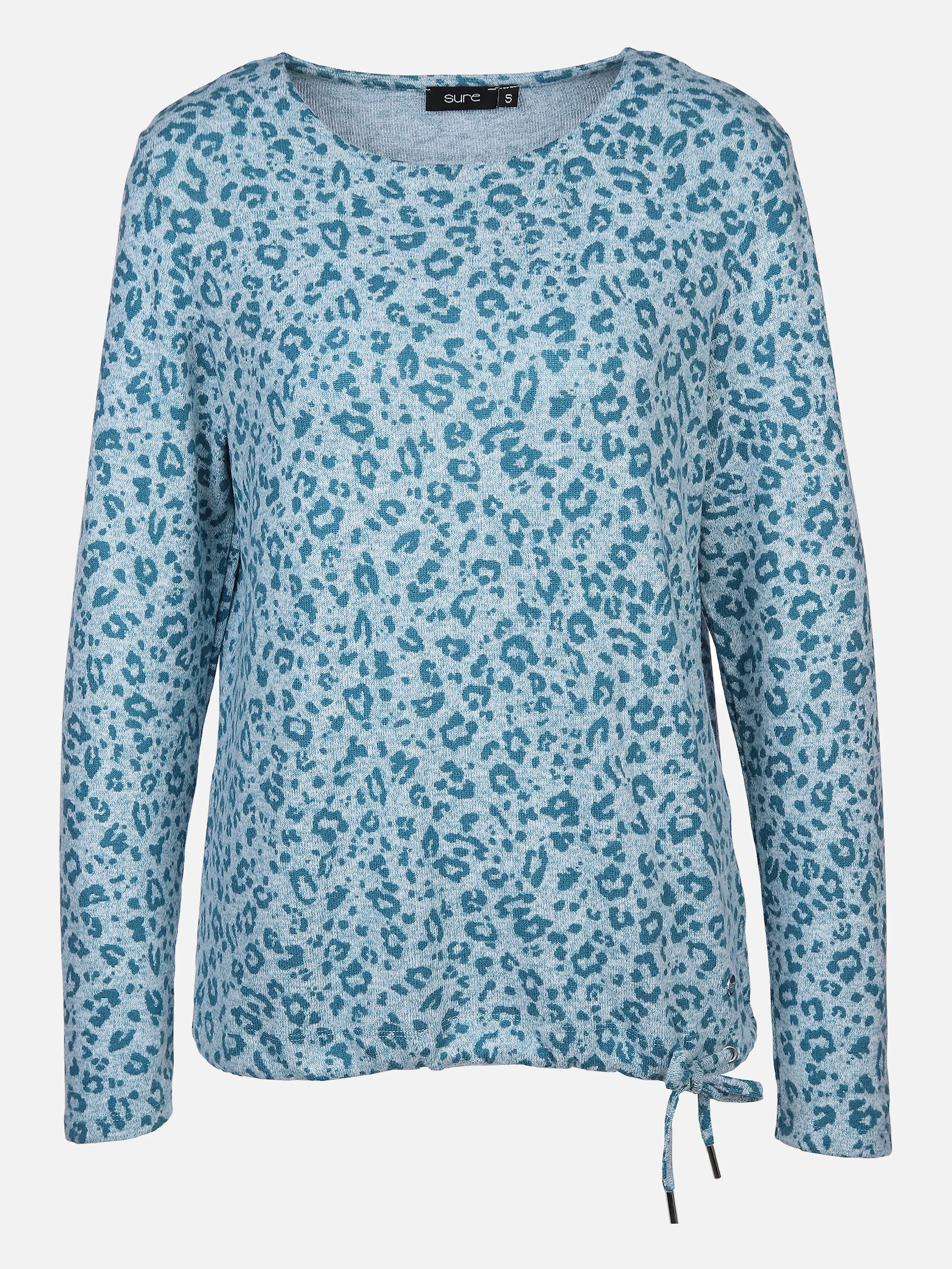 Sure Da-Flauschshirt m. Leoprint Türkis 872613 PETROL GEM 1 Sure Da-Flauschshirt m. Leoprint Türkis 872613 PETROL GEM 1