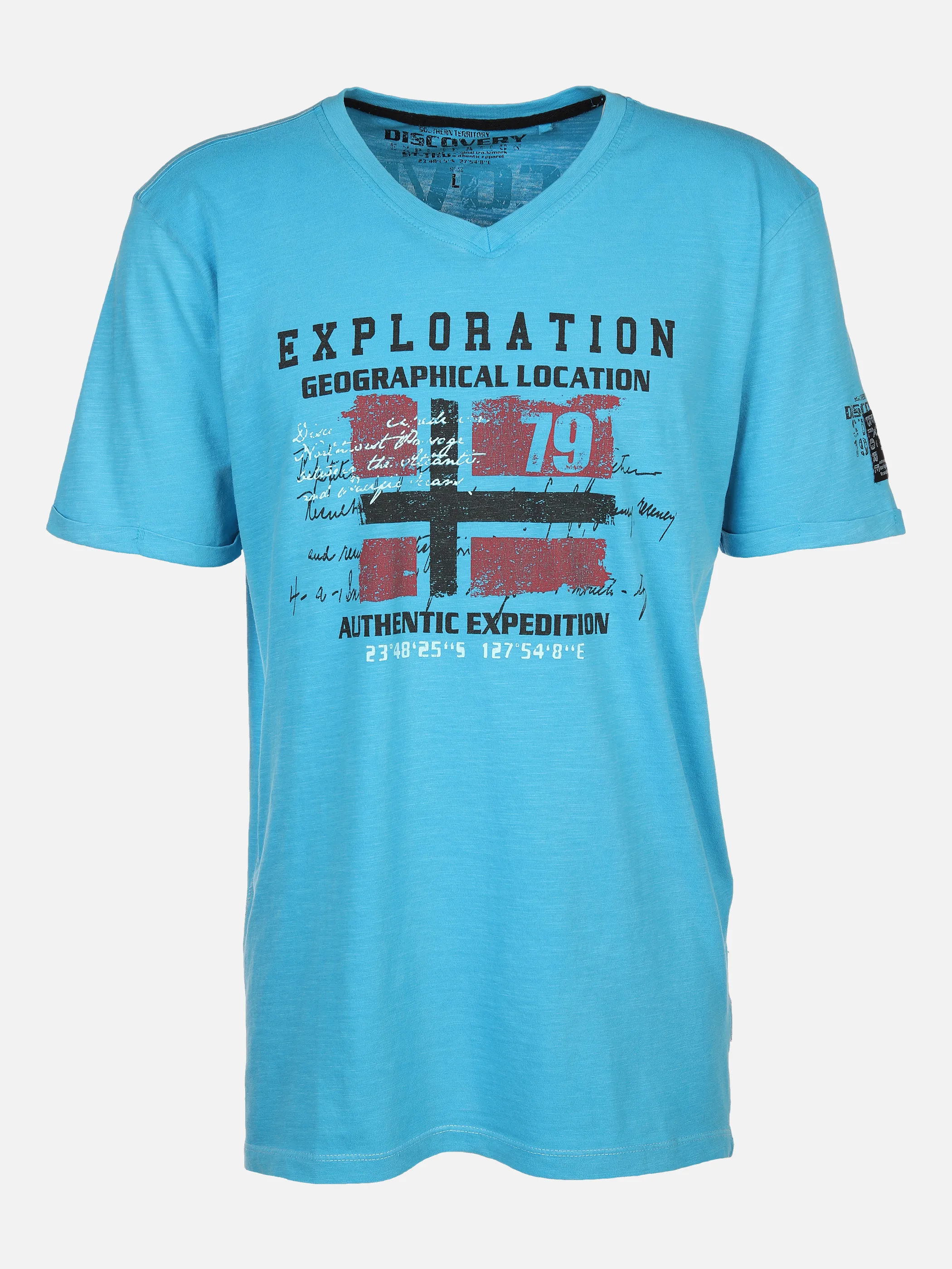 Southern Territory He. T-Shirt 1/2 Arm washer print Türkis 878481 AQUA 1 Southern Territory He. T-Shirt 1/2 Arm washer print Türkis 878481 AQUA 1