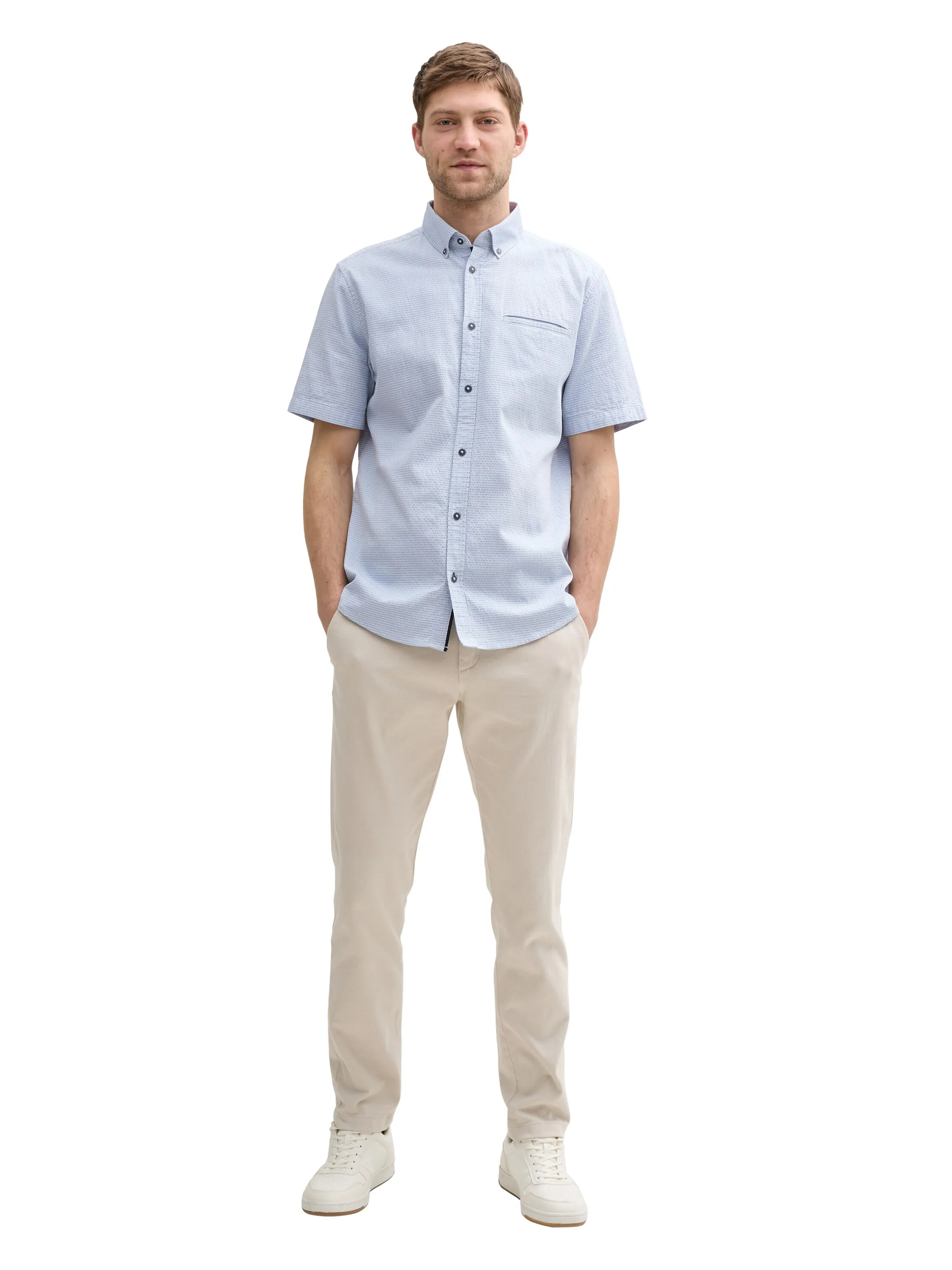 Tom Tailor 1046077 structured shirt Blau 910668 37947 4