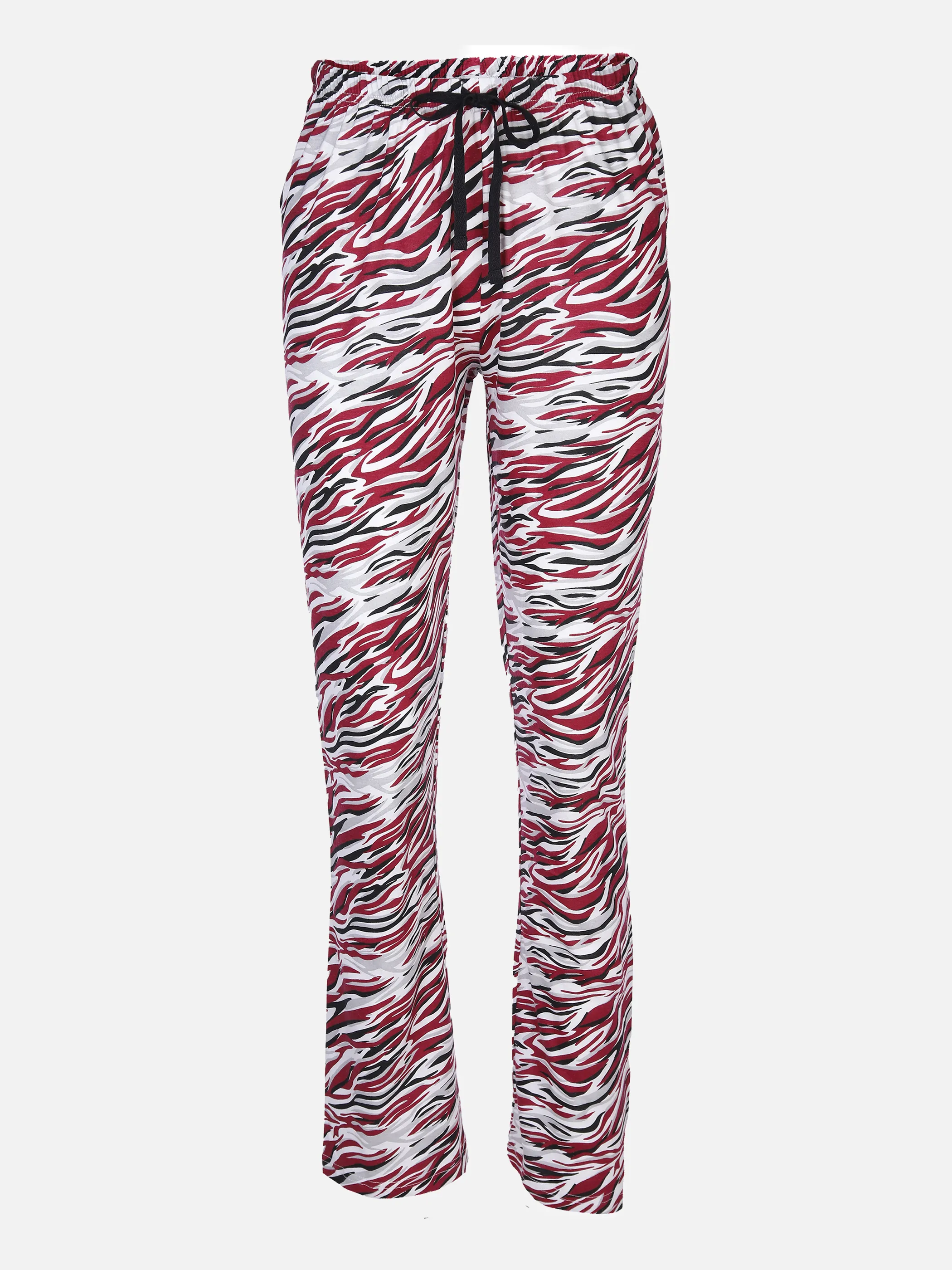 Sure Da. Pyjama Hose lang gemustert Grau 869470 GREY/ECRU/ 1