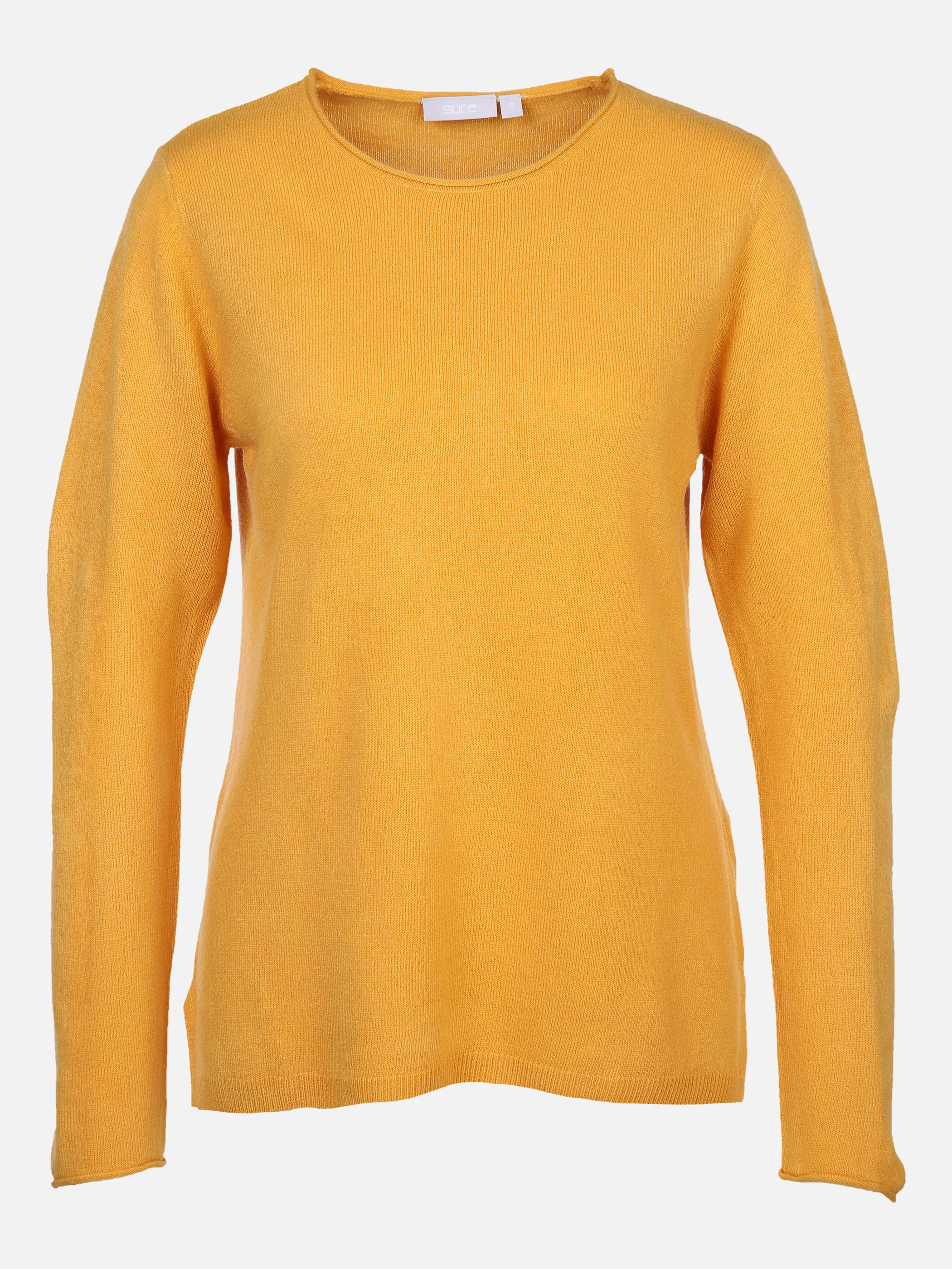 Sure Da-Rundhalspullover cashmere l Gelb 866591 CURRY 1 Sure Da-Rundhalspullover cashmere l Gelb 866591 CURRY 1