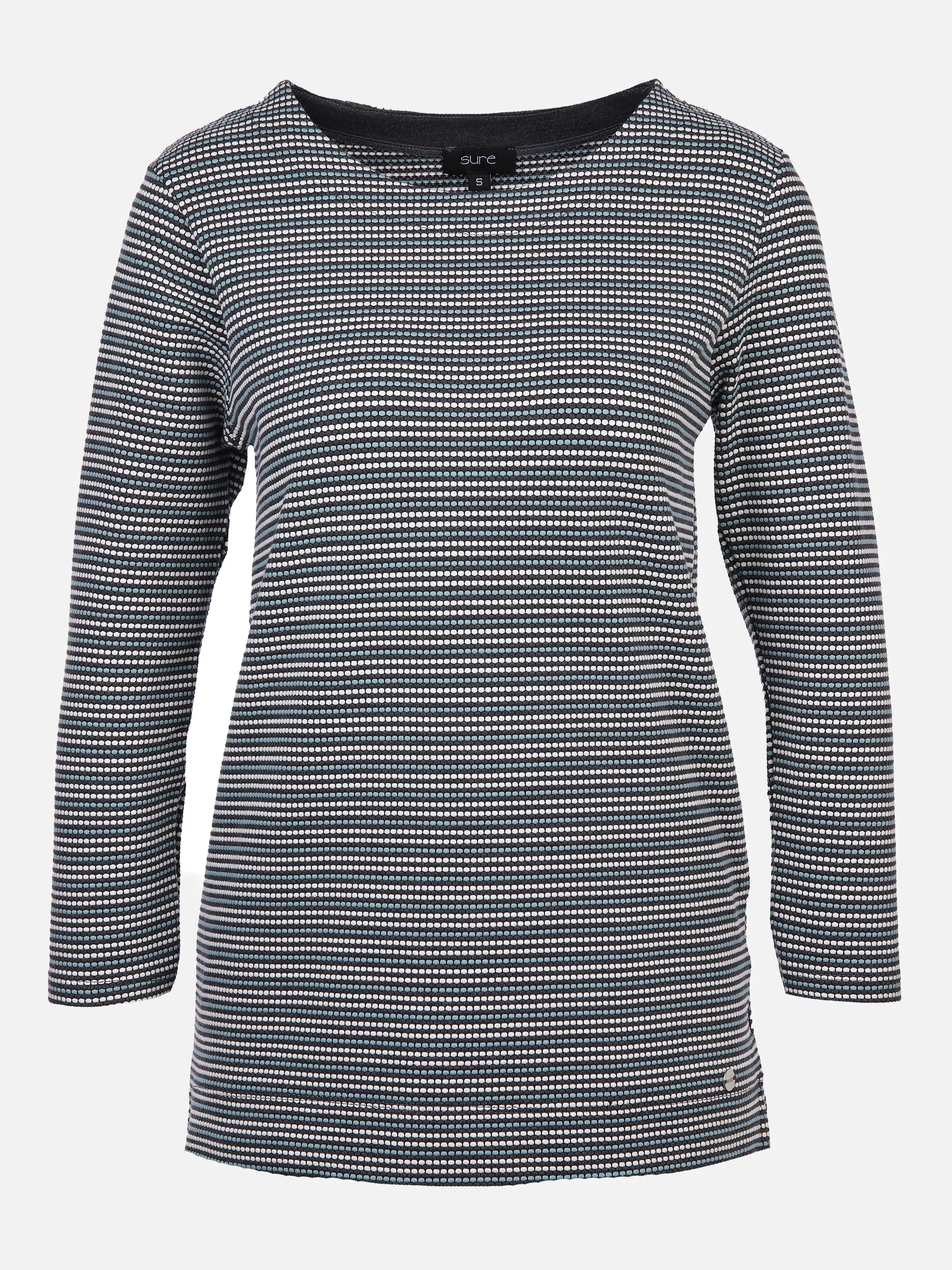 Sure Da-Jacuardshirt m. 3/4 Arm Grau 866389 ANTHRA/OFF 1 Sure Da-Jacuardshirt m. 3/4 Arm Grau 866389 ANTHRA/OFF 1