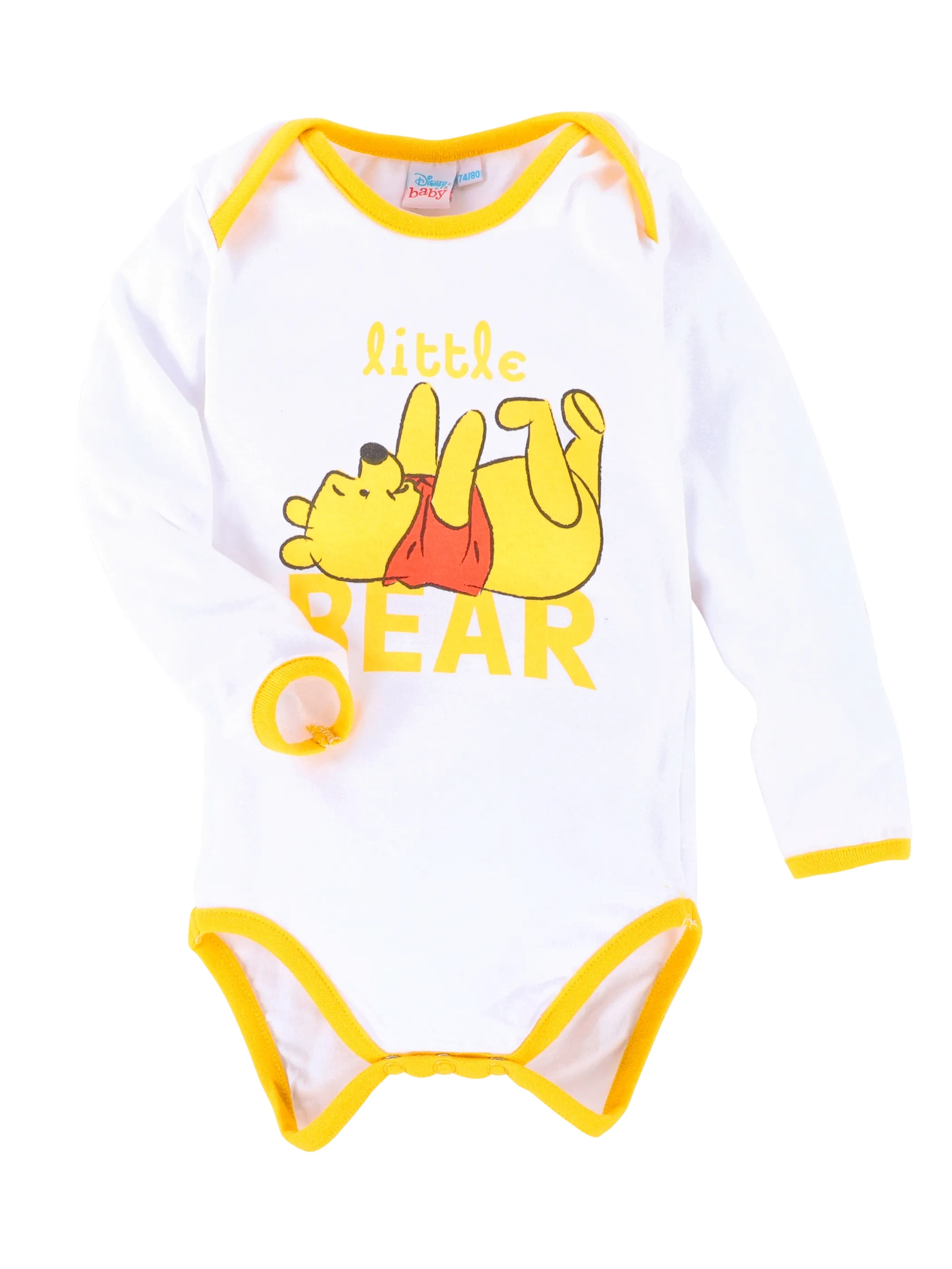 Winnie Pooh BU Body langarm mit Winnie Pooh Druck in gelb Gelb 891528 GELB 5