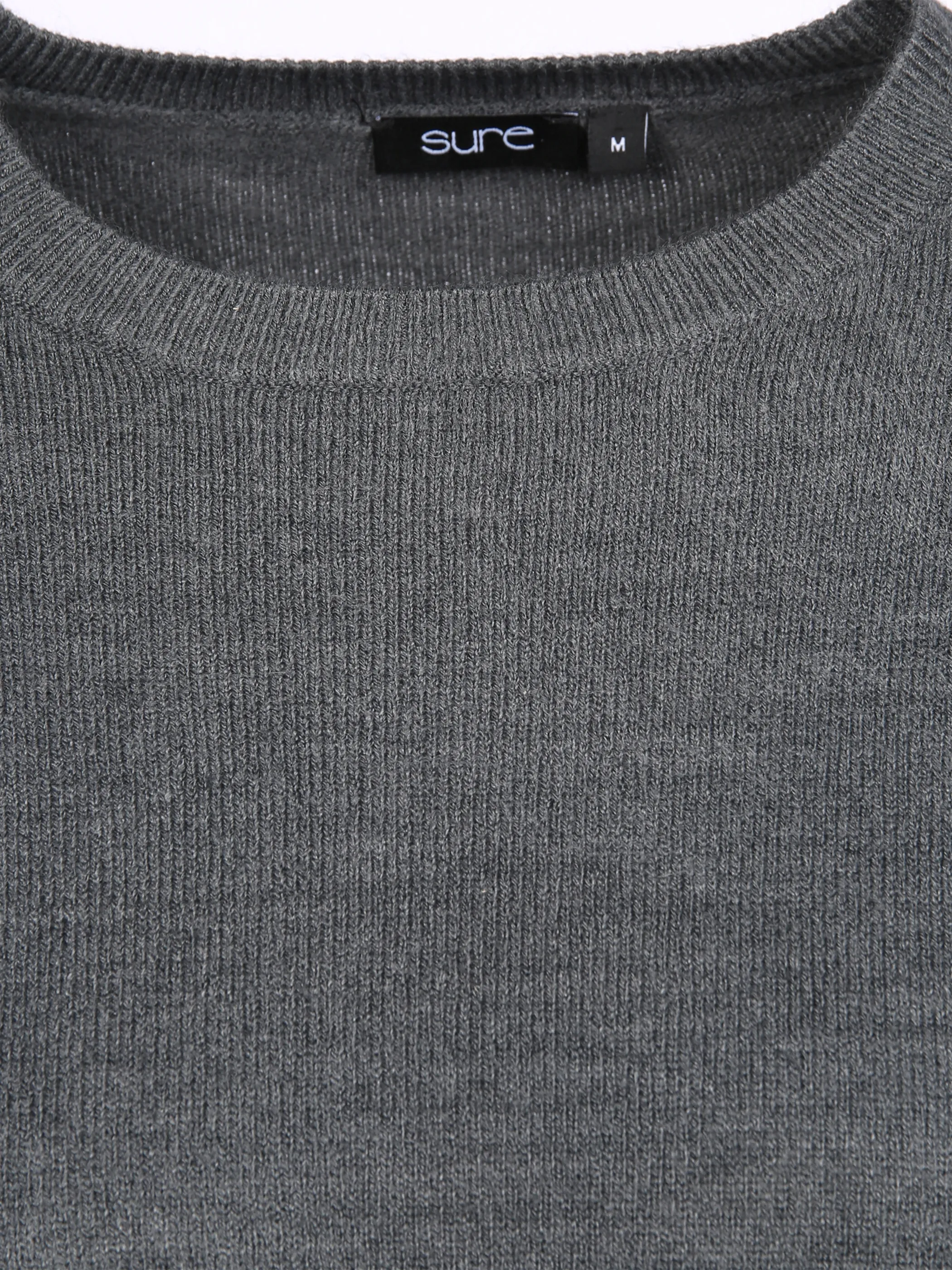 Sure Da-Rundhals-Pullover wie Cashm Grau 856106 ANTRA MEL 3 Sure Da-Rundhals-Pullover wie Cashm Grau 856106 ANTRA MEL 3