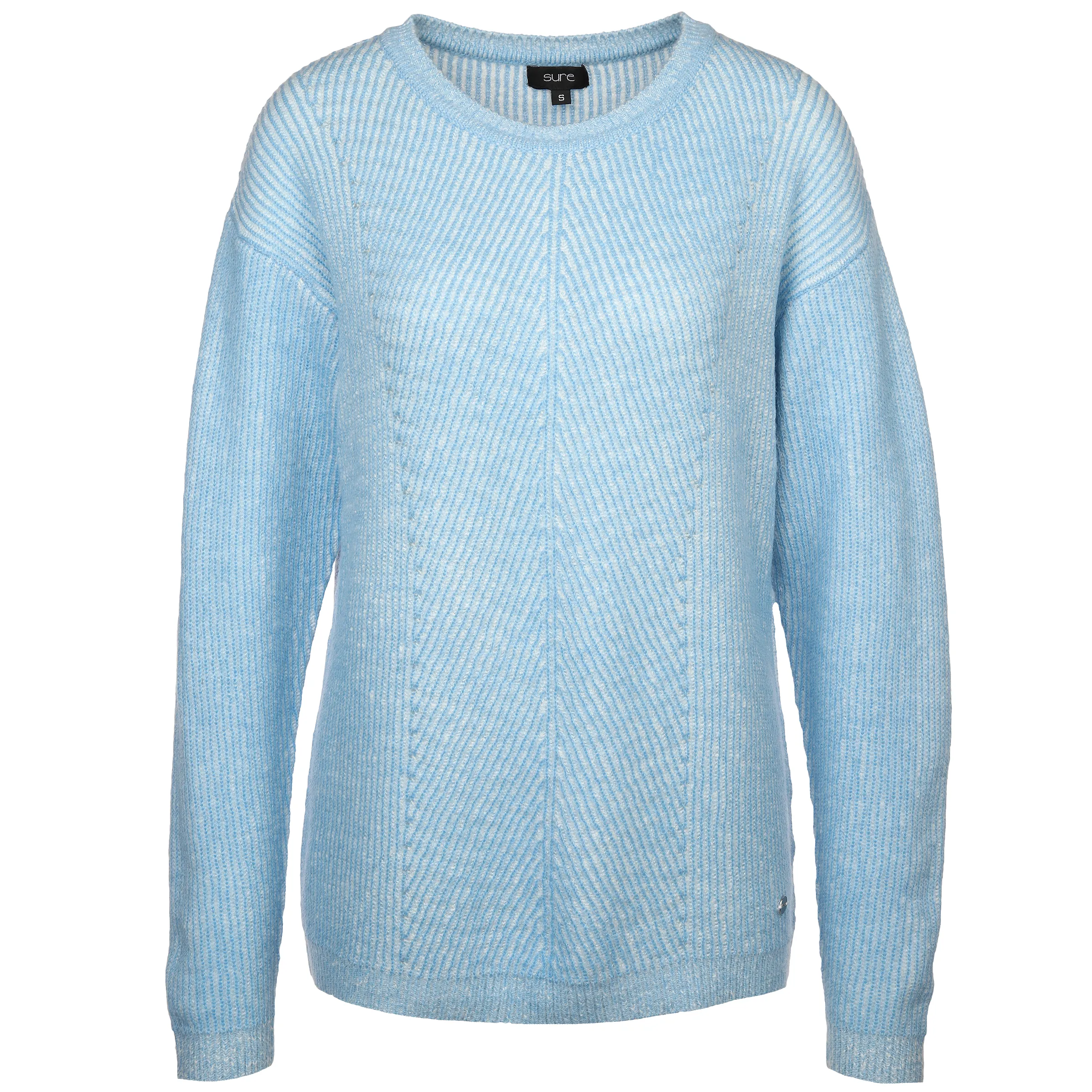 Sure Da-Pullover m. Rippstruktur Blau 881243 BLUE 1 Sure Da-Pullover m. Rippstruktur Blau 881243 BLUE 1