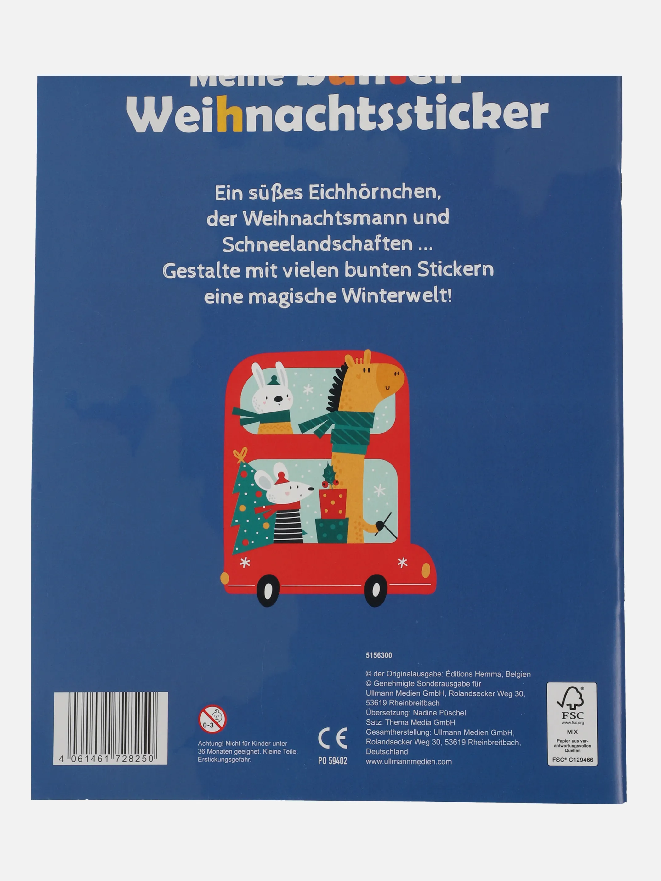 Buch Meine bunten Weihnachtssticker, BUNT, noSize