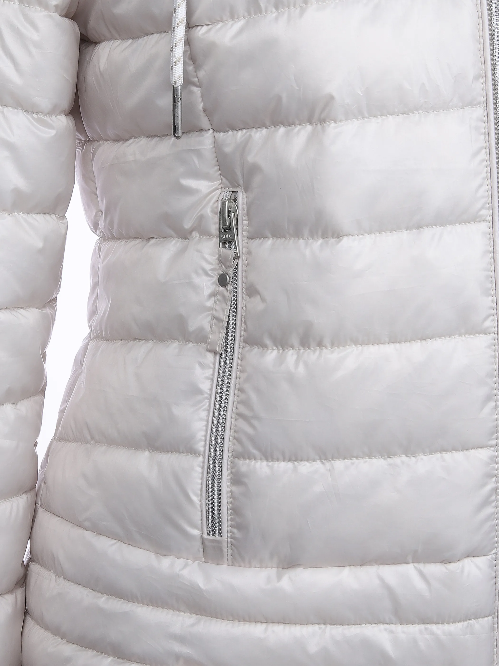 Sure Da-Steppjacke mit Kapuze Weiß 860517 CREAM 3 Sure Da-Steppjacke mit Kapuze Weiß 860517 CREAM 3