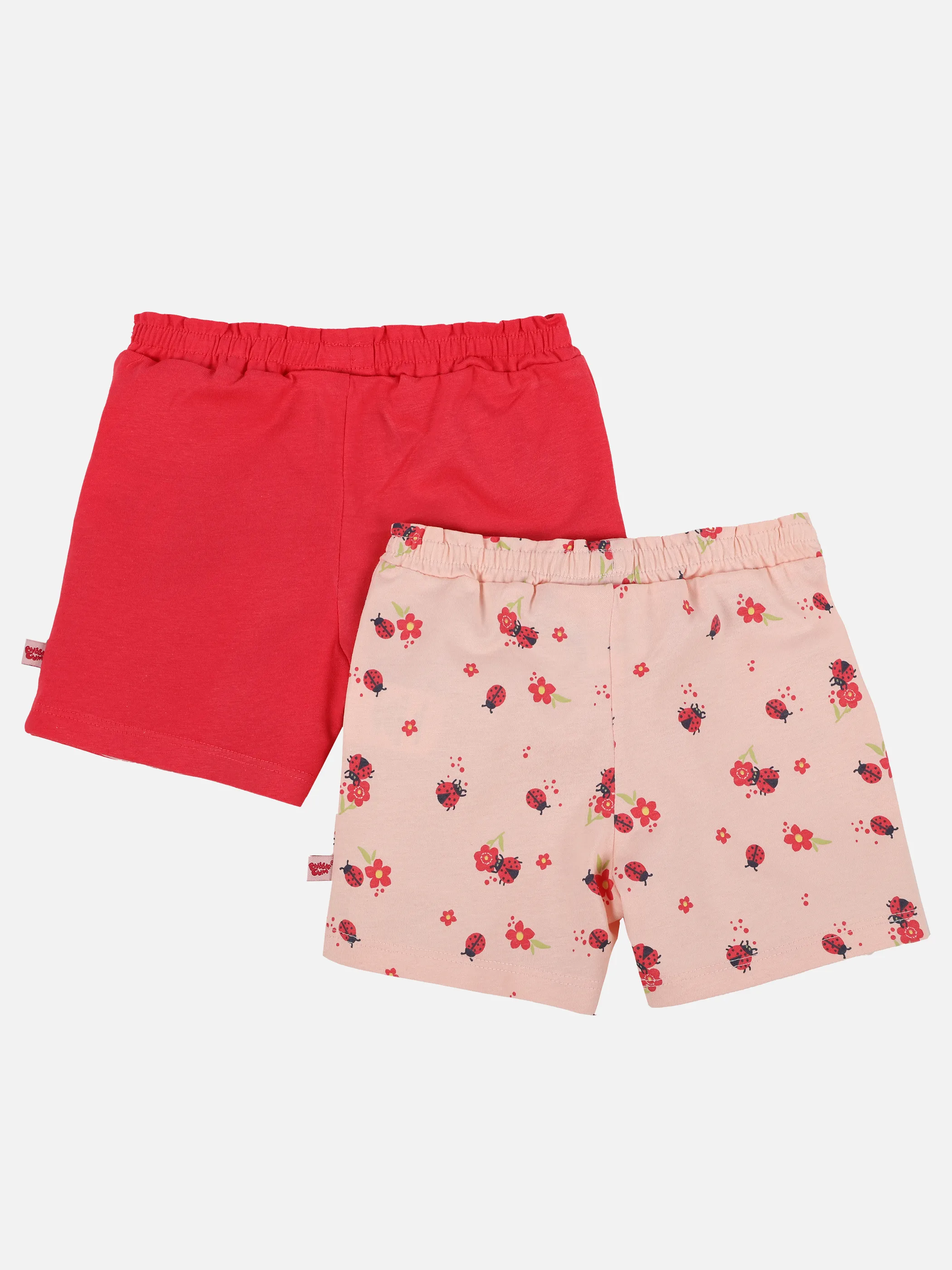 Bubble Gum BM 2er Pack Shorts in uni rot und rosa AOP Rosa 892635 ROSA/ROT 2