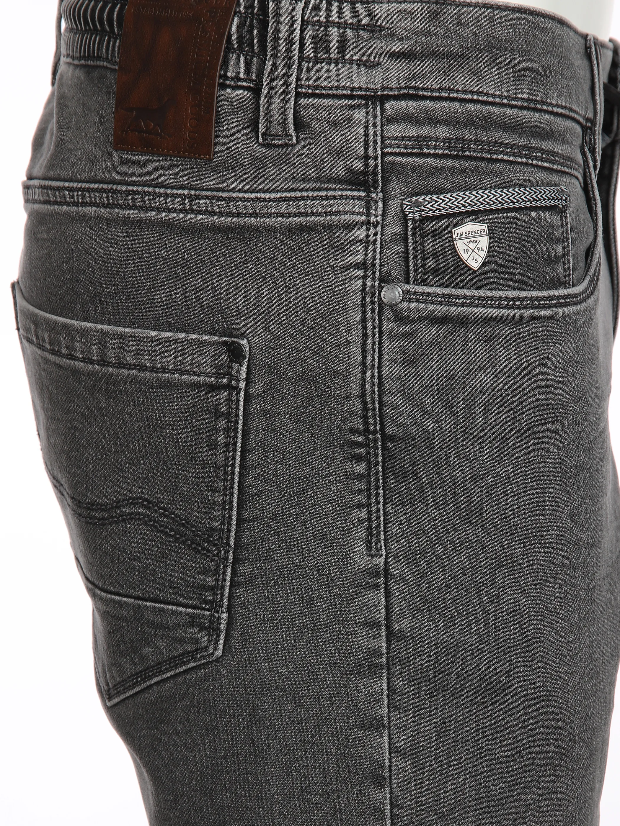 Jim Spencer He. Jeansshort 5-Pocket Schlupf Grau 892783 GREY 4