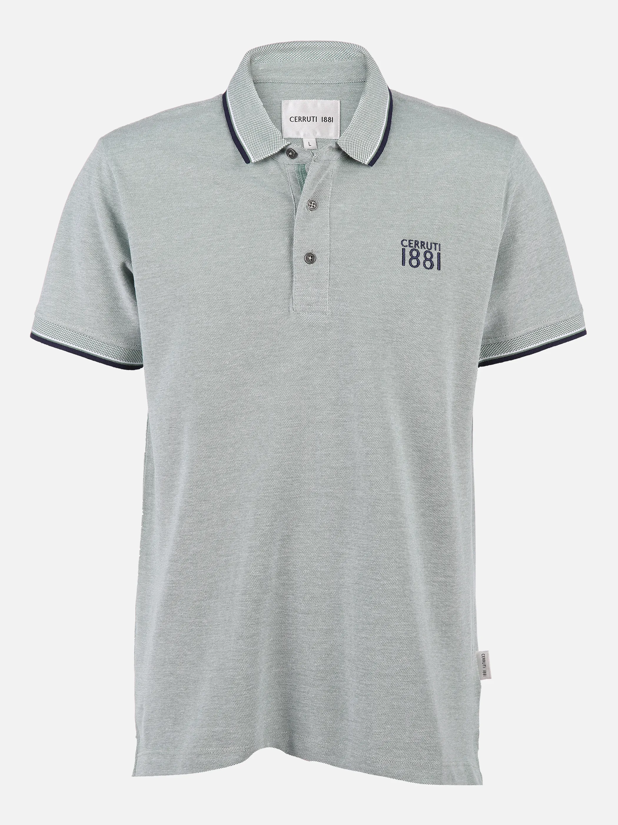 Cerruti 1881 He. Poloshirt 1/2 Arm twisted Grün 834101 MINT 1 Cerruti 1881 He. Poloshirt 1/2 Arm twisted Grün 834101 MINT 1