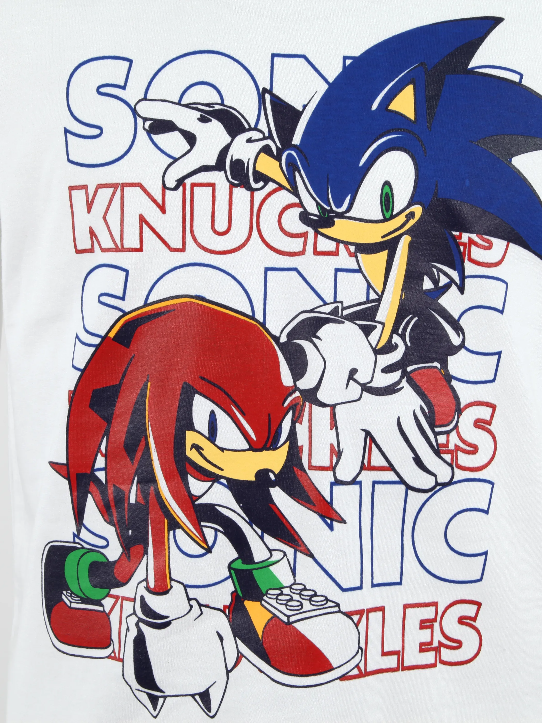Sonic KJ T-Shirt mit großem Sonic Frontdruck in weiß Weiß 892446 WEIß 3