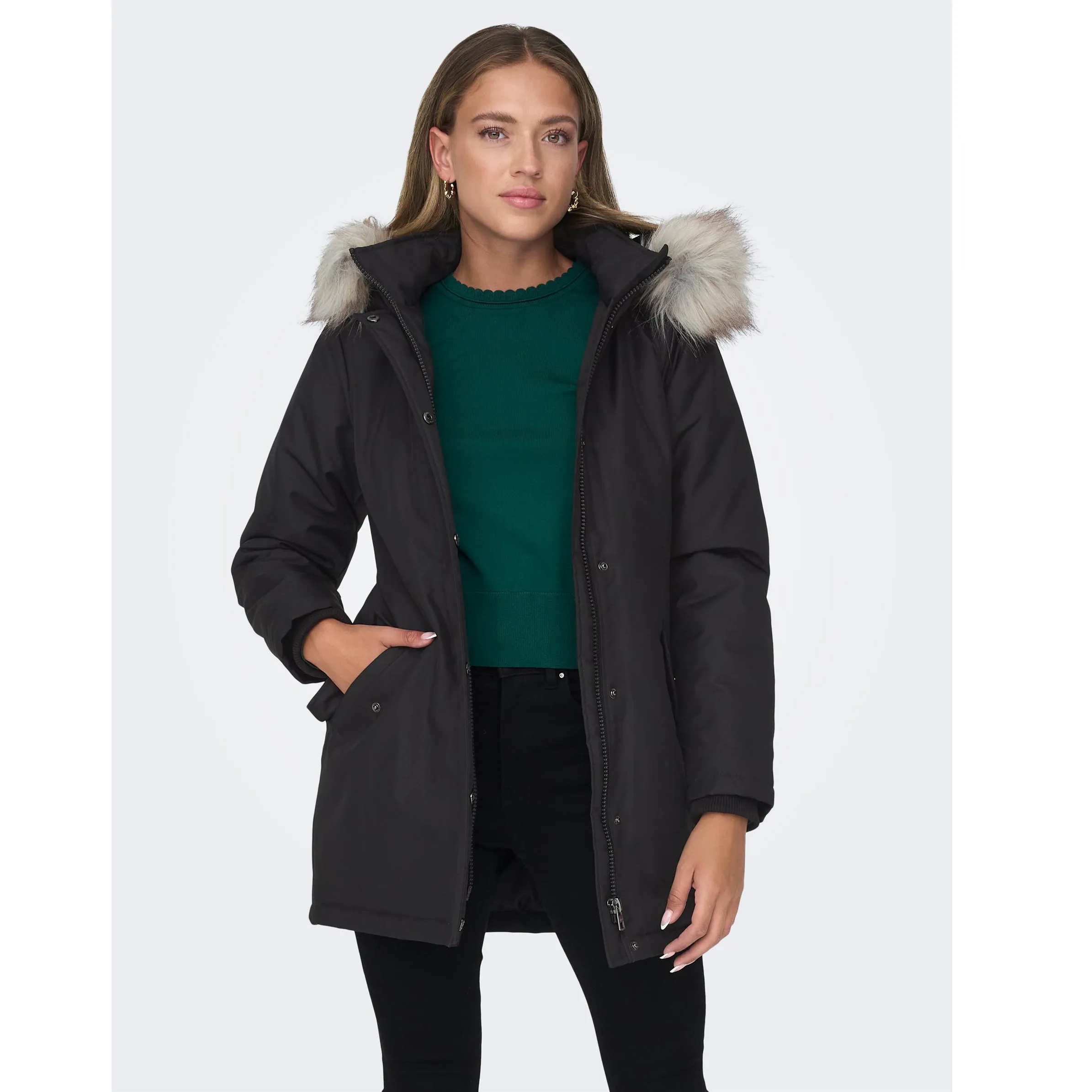 Only 15300633 ONLNEWKATY PARKA CC O Schwarz 881648 177911 3