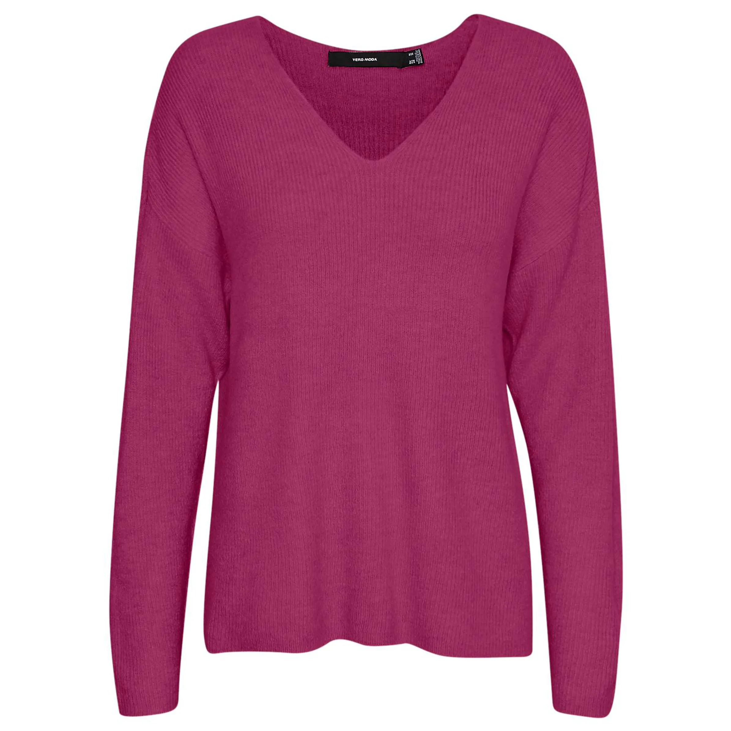 Vero Moda 10233357 VMCREWLEFILE LS V-NEC Rot 842583 259255002 1