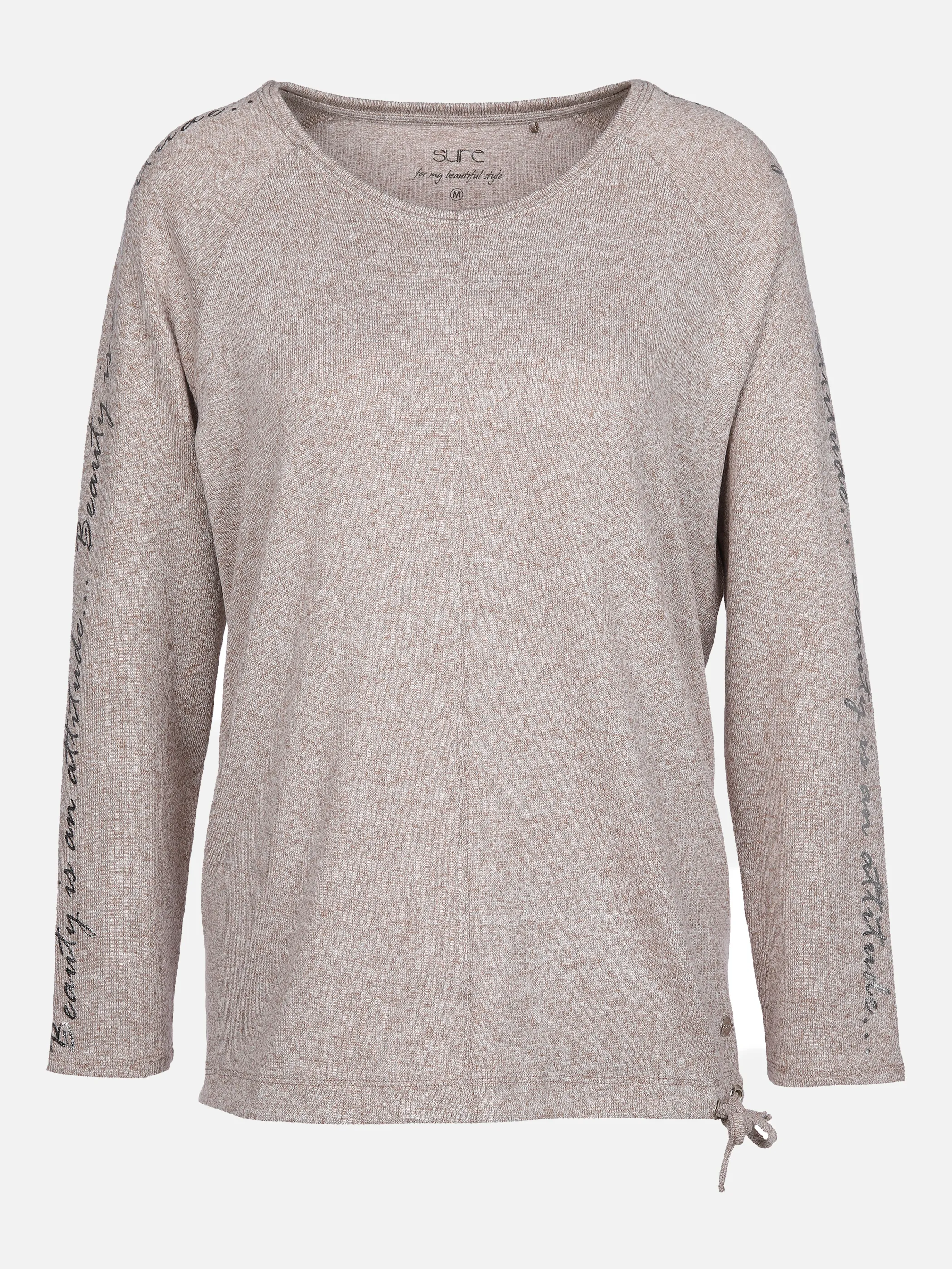 Sure Da-Shirt m. Tunnelzug Braun 852510 BEIGE MEL 1 Sure Da-Shirt m. Tunnelzug Braun 852510 BEIGE MEL 1