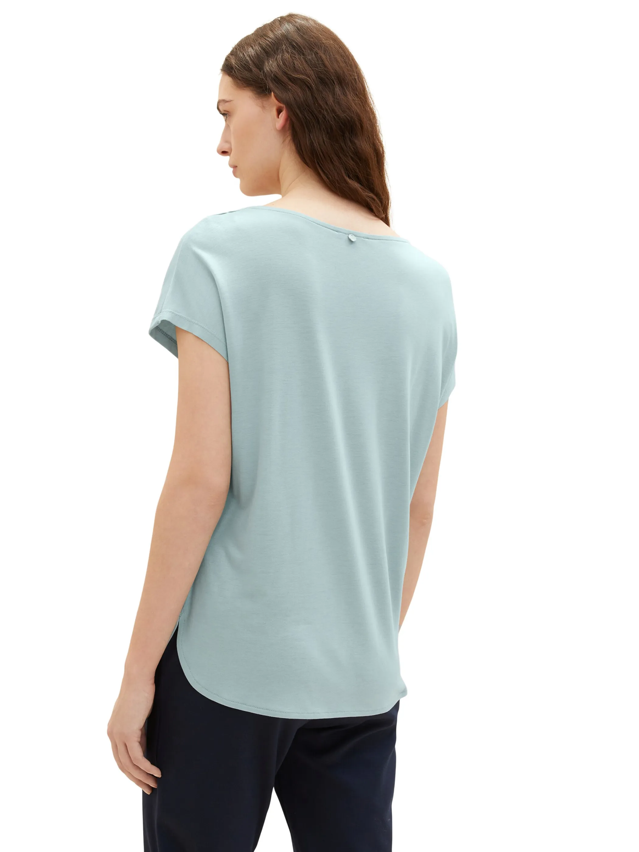 Tom Tailor 1035892 NOS T-shirt fabric mix Türkis 874870 30463 2 Tom Tailor 1035892 NOS T-shirt fabric mix Türkis 874870 30463 2