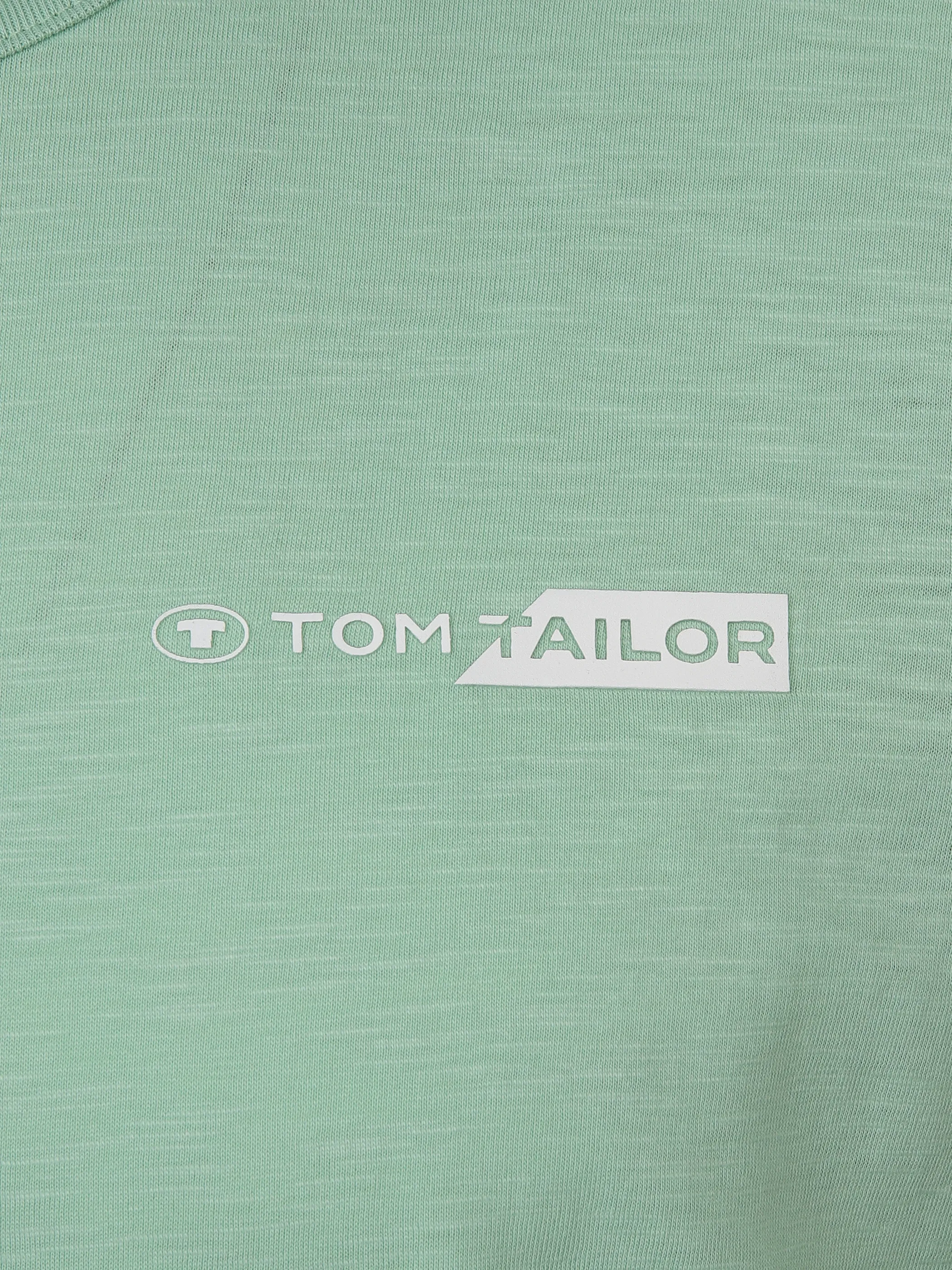 Tom Tailor 1040821 NOS printed t-shirt Logo Türkis 890933 23383 3