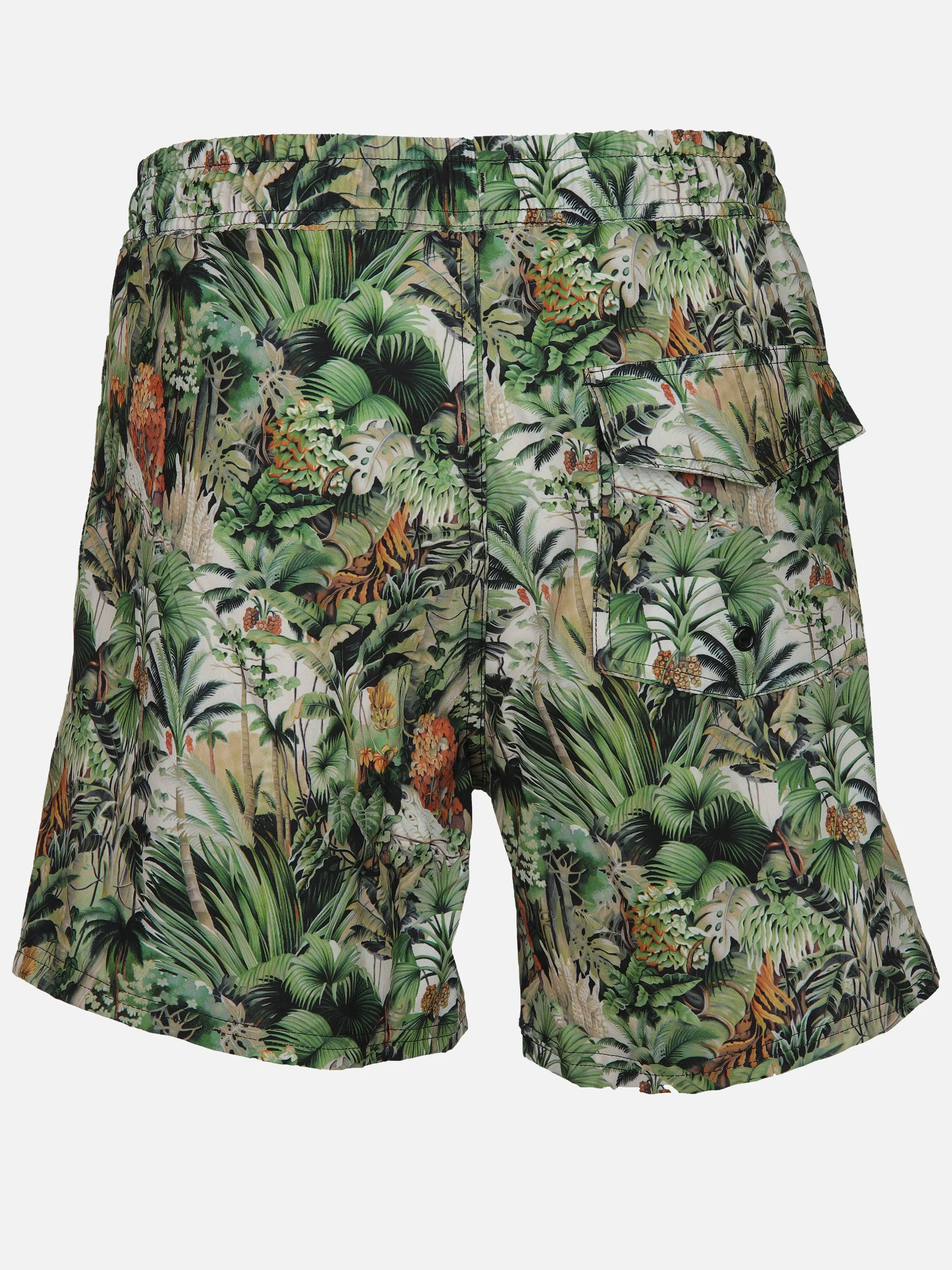 Grinario Sports He-Badehose Palme AOP Grün 906599 GREEN 2