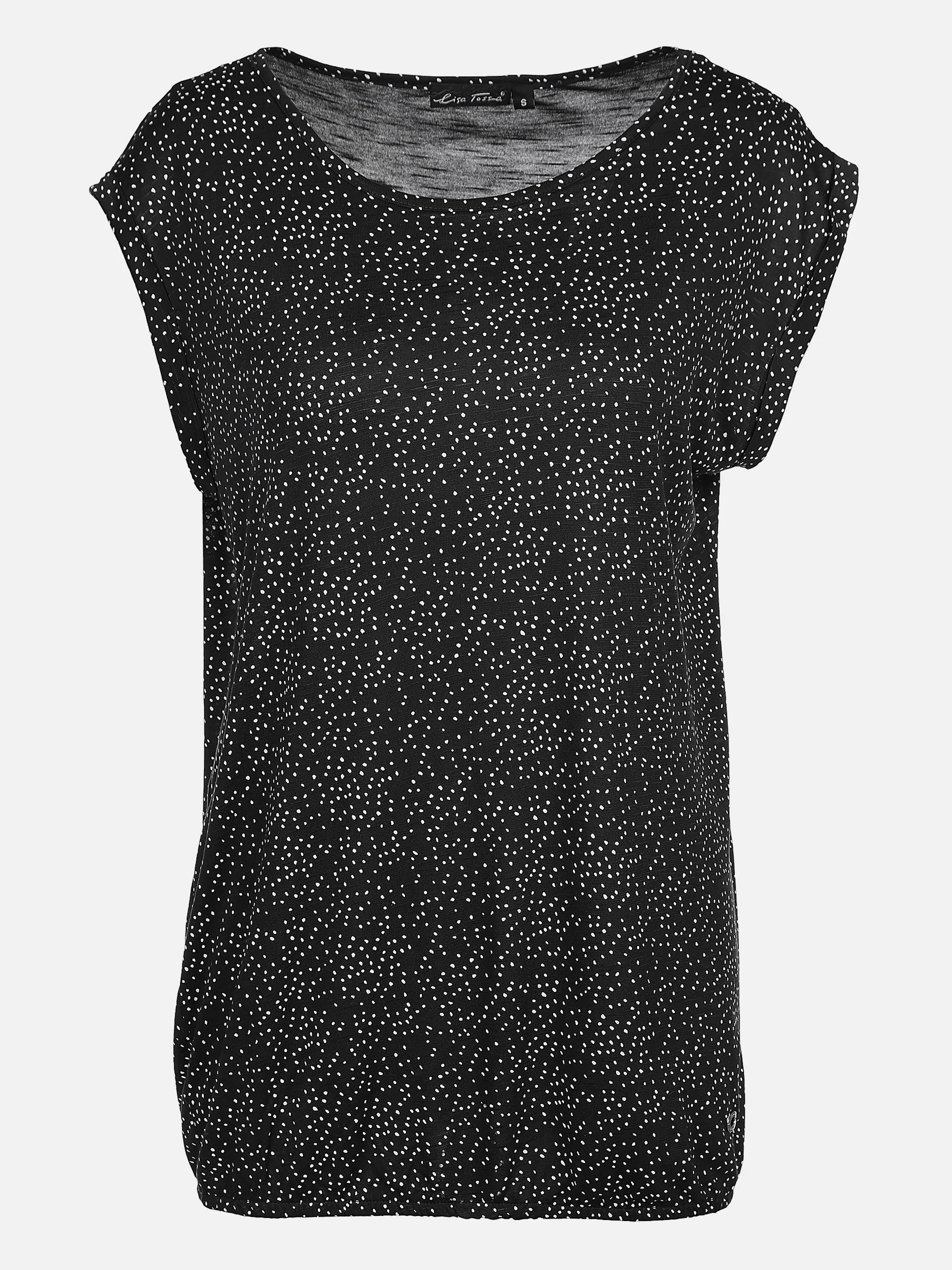 Damen Top mit Minimalprint SCHWARZ GE noSize 866173schwarzge