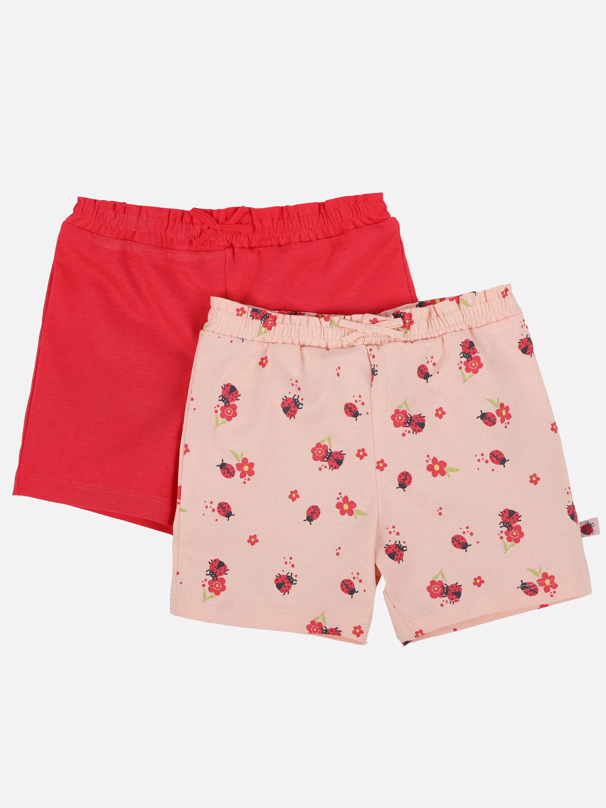 Bubble Gum BM 2er Pack Shorts in uni rot und rosa AOP Rosa 892635 ROSA/ROT 1